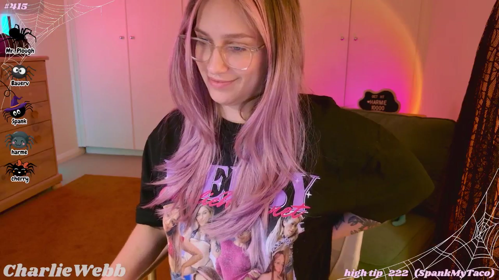 Gallery image thumbnail from CharlieWebb's myfreecams stream on, 10/19/2025, 08:52 image 12 of 20