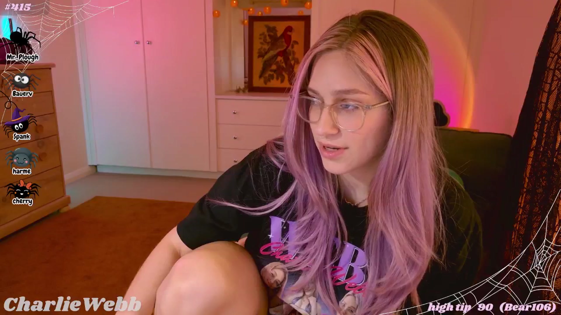 Gallery image thumbnail from CharlieWebb's myfreecams stream on, 10/19/2025, 08:52 image 4 of 20