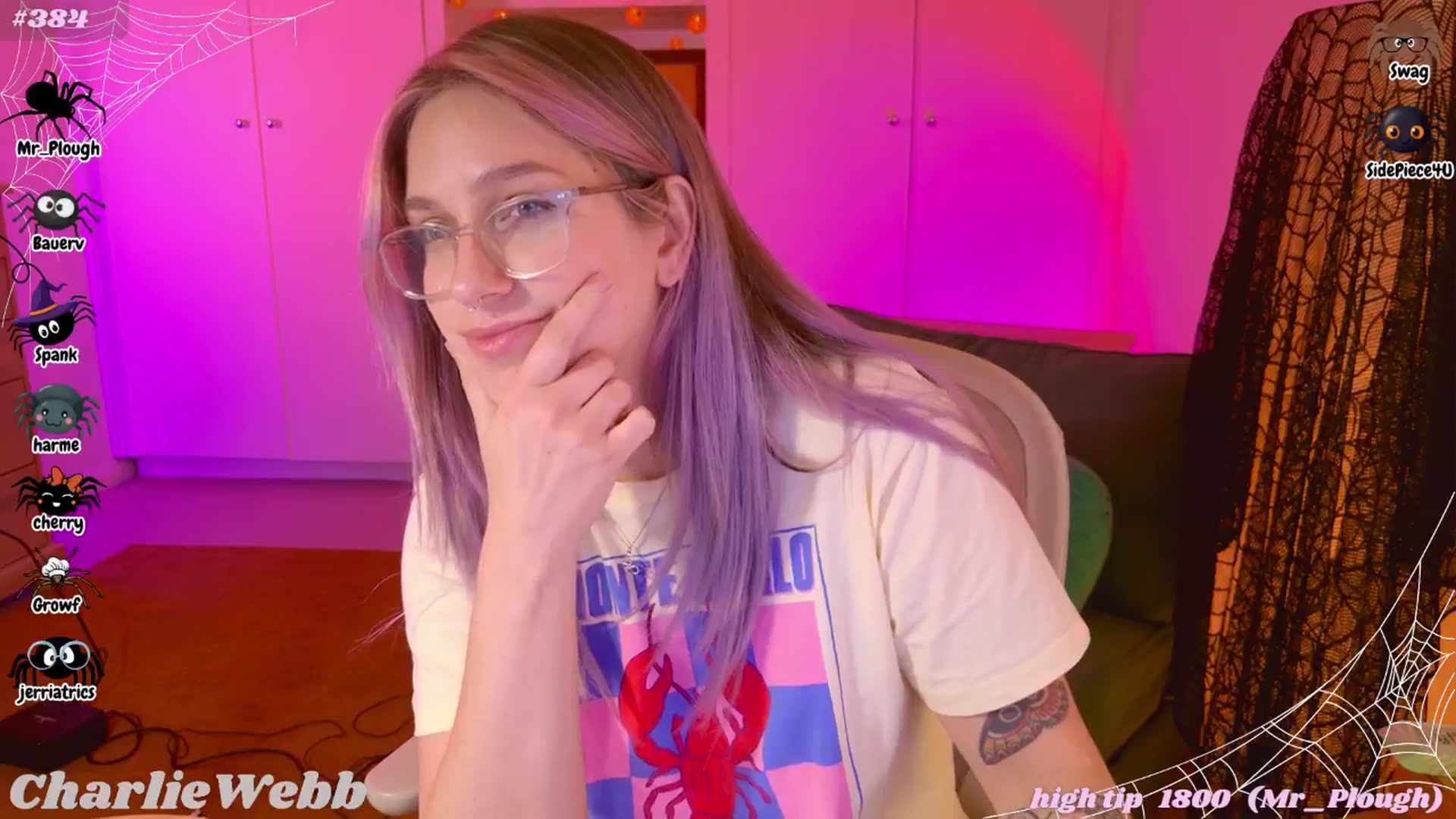 Gallery image thumbnail from CharlieWebb's myfreecams stream on, 10/23/2025, 09:01 image 19 of 20