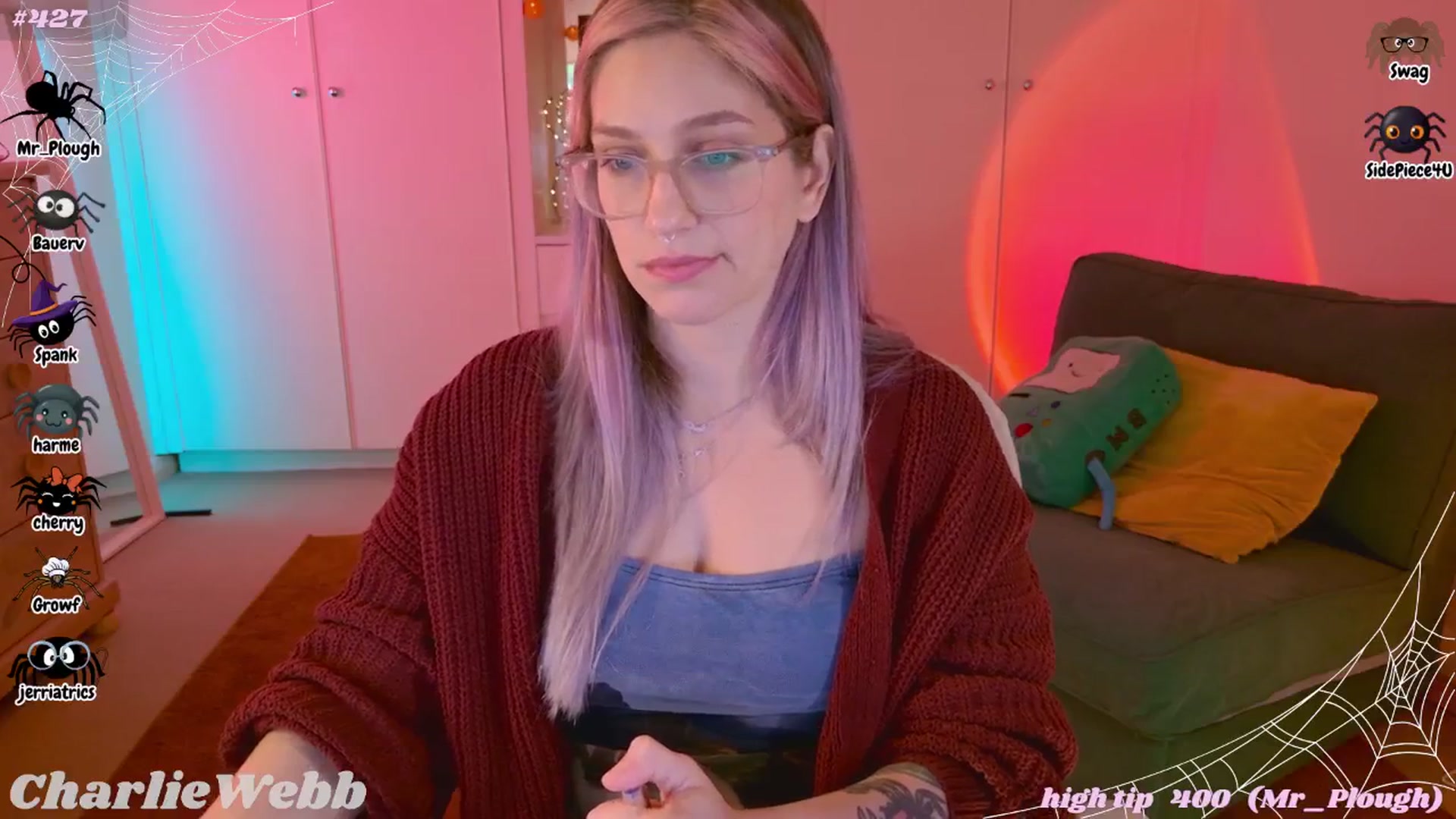 Gallery image thumbnail from CharlieWebb's myfreecams stream on, 10/27/2025, 01:50 image 14 of 20