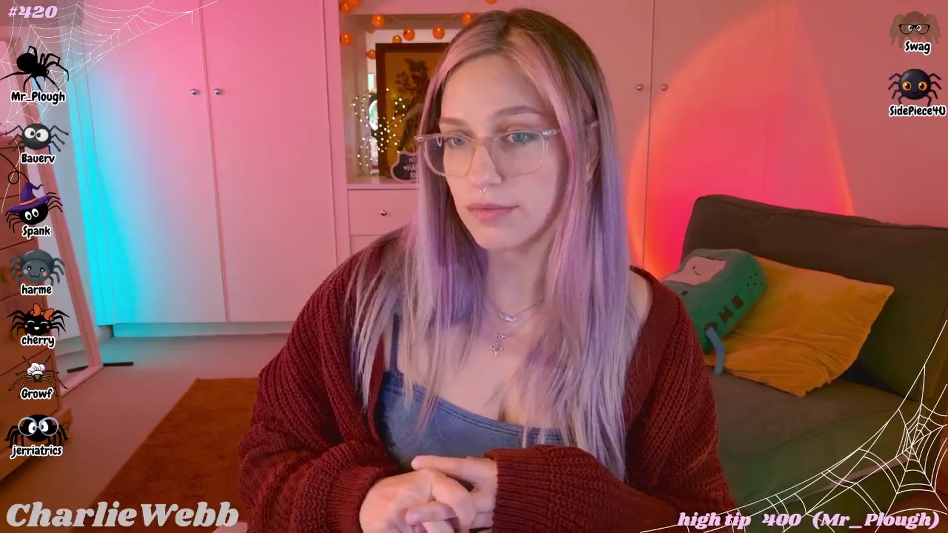 Gallery image thumbnail from CharlieWebb's myfreecams stream on, 10/27/2025, 02:55 image 5 of 20