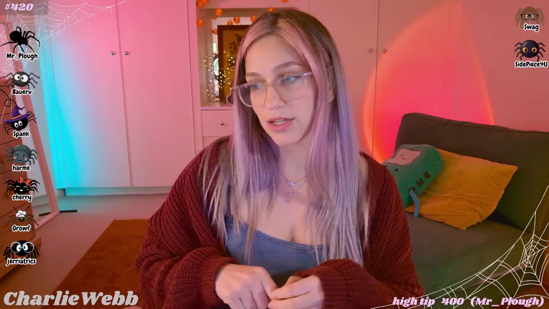 Gallery image thumbnail from CharlieWebb's myfreecams stream on, 10/27/2025, 02:55 image 6 of 20