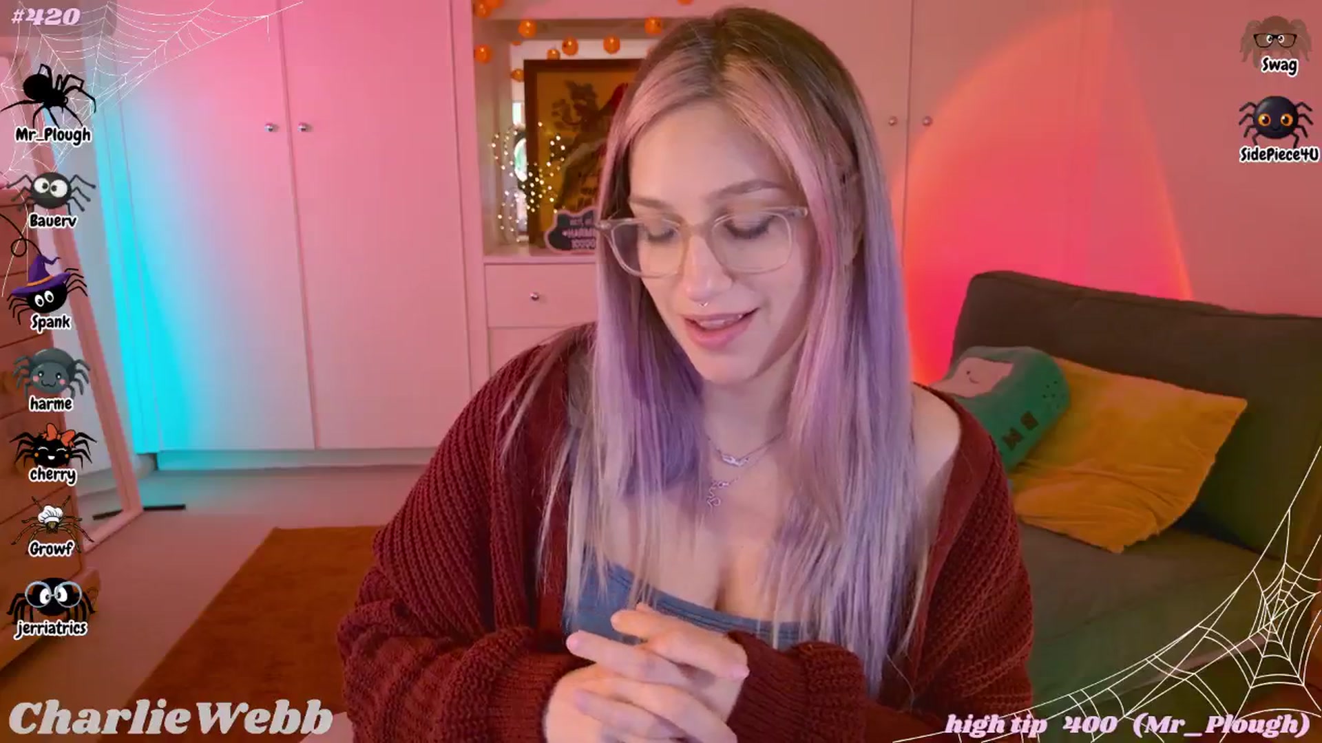 Gallery image thumbnail from CharlieWebb's myfreecams stream on, 10/27/2025, 02:55 image 10 of 20