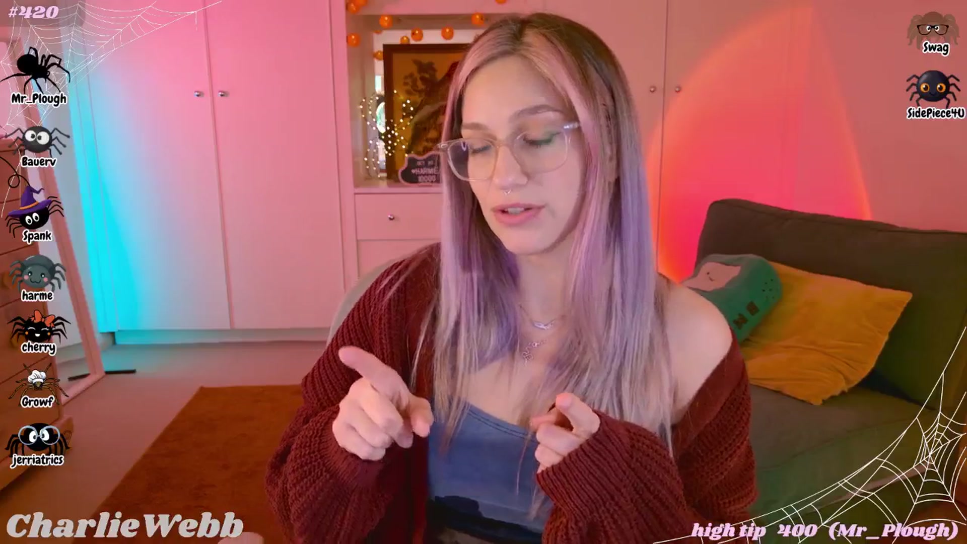 Gallery image thumbnail from CharlieWebb's myfreecams stream on, 10/27/2025, 02:55 image 14 of 20