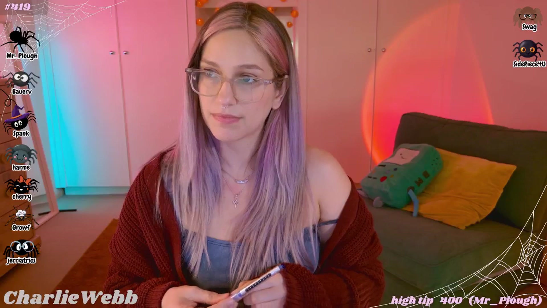 Gallery image thumbnail from CharlieWebb's myfreecams stream on, 10/27/2025, 02:55 image 19 of 20