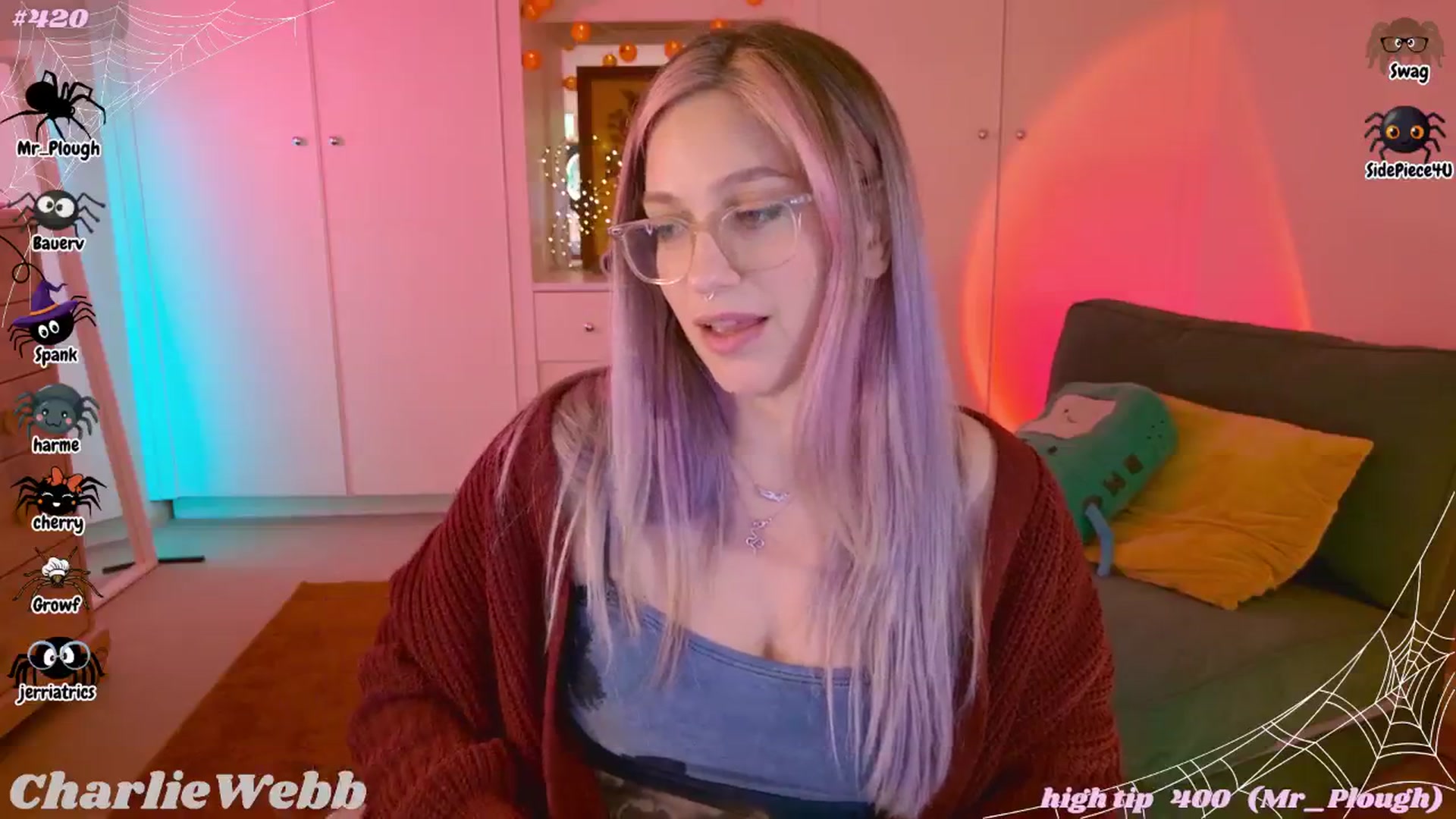 Gallery image thumbnail from CharlieWebb's myfreecams stream on, 10/27/2025, 02:55 image 8 of 20