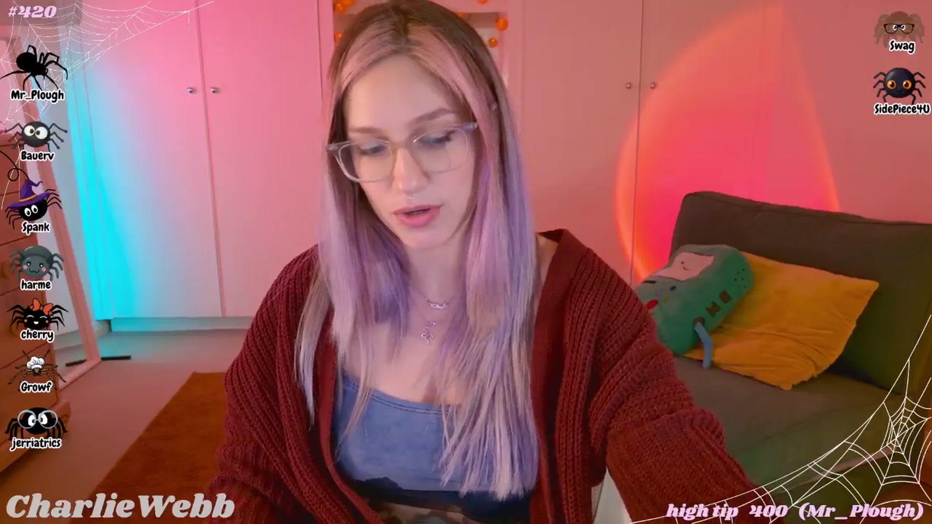 Gallery image thumbnail from CharlieWebb's myfreecams stream on, 10/27/2025, 02:55 image 4 of 20