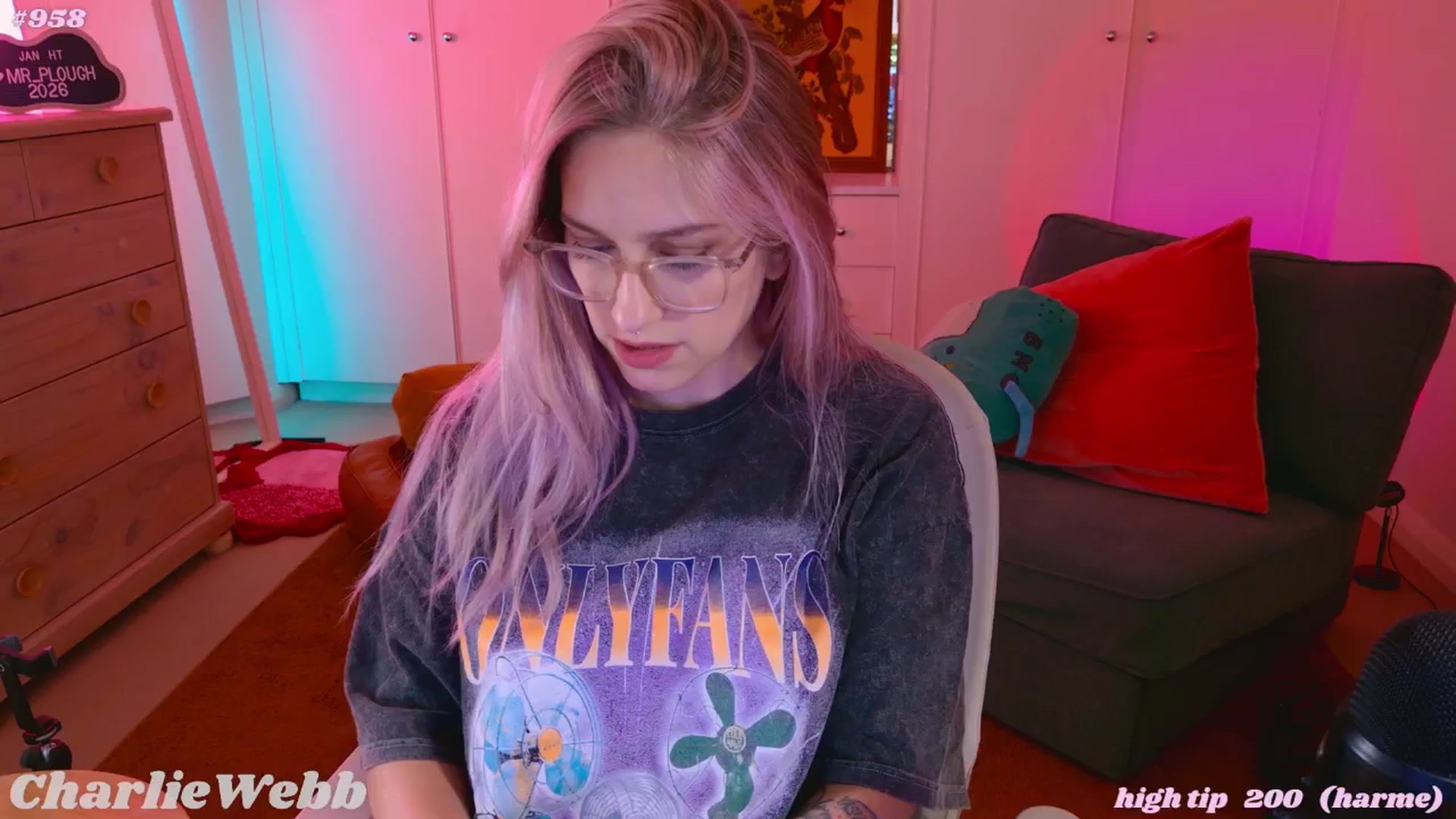 Gallery image thumbnail from CharlieWebb's myfreecams stream on, 01/29/2026, 08:04 image 3 of 20