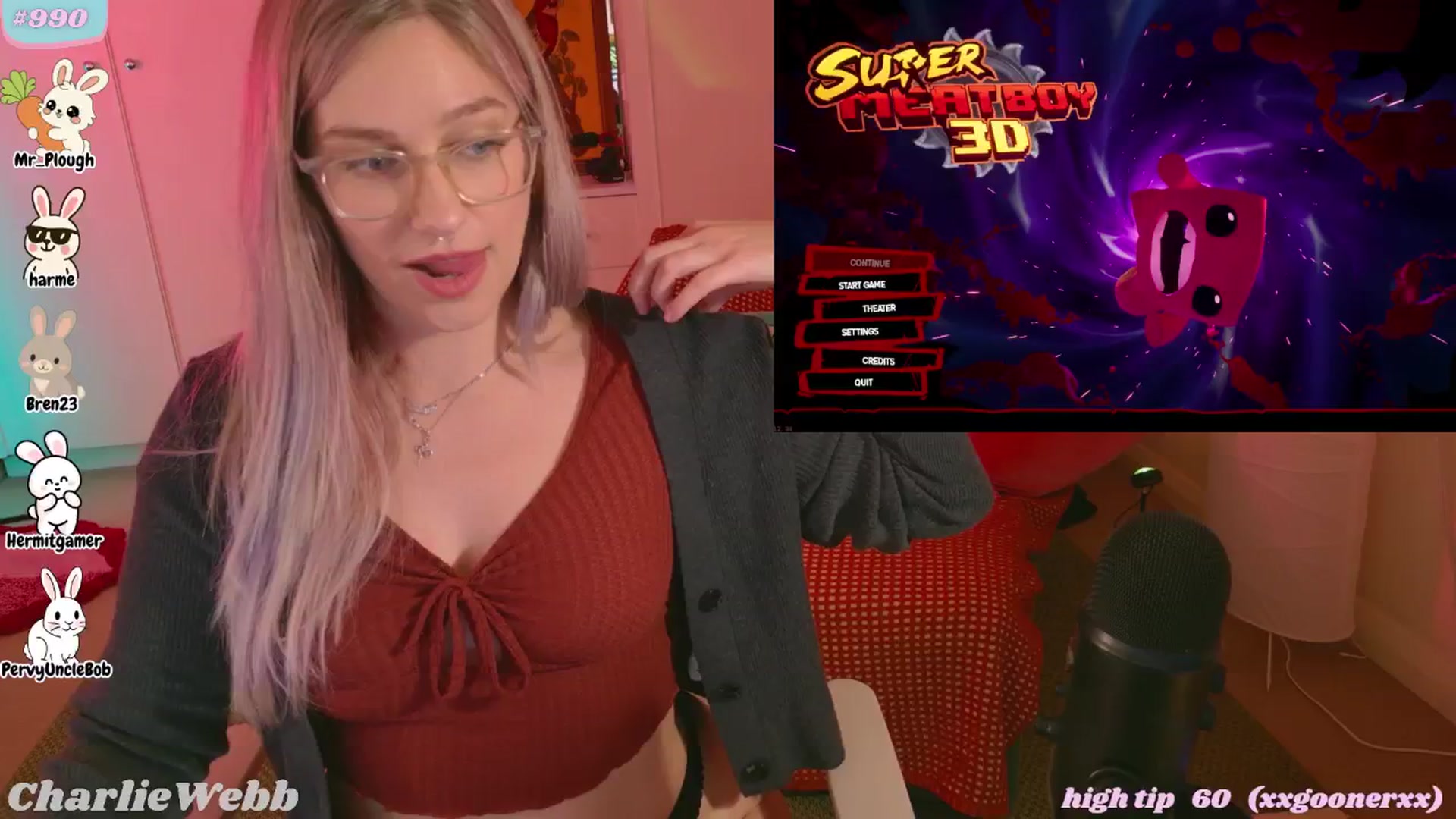 Gallery image thumbnail from CharlieWebb's myfreecams stream on, 04/12/2026, 09:40 image 1 of 20