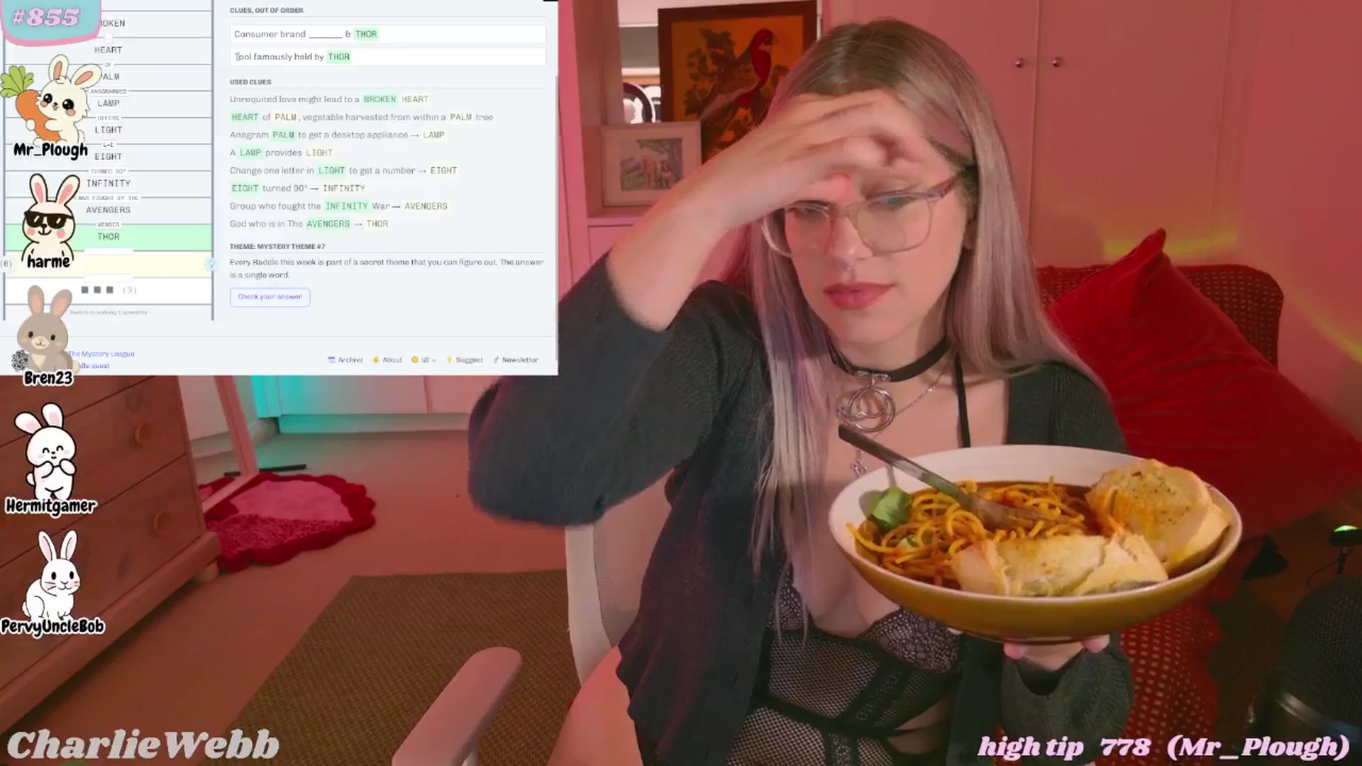 Gallery image thumbnail from CharlieWebb's myfreecams stream on, 04/12/2026, 09:40 image 19 of 20