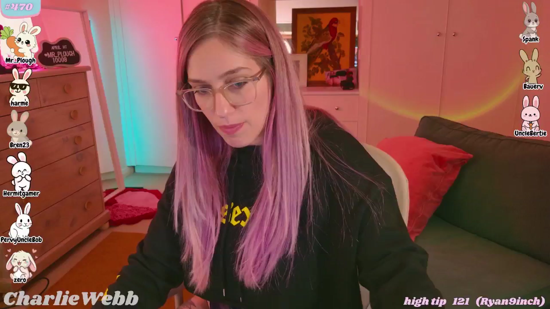 Gallery image thumbnail from CharlieWebb's myfreecams stream on, 04/28/2026, 09:18 image 3 of 20