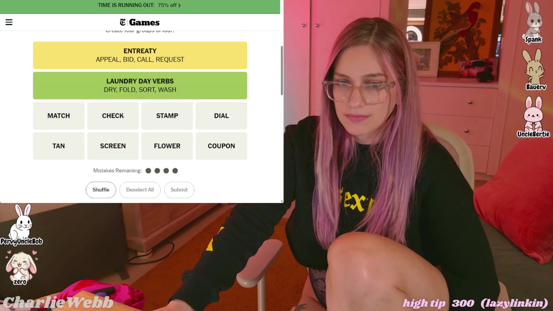 Gallery image thumbnail from CharlieWebb's myfreecams stream on, 04/28/2026, 09:18 image 11 of 20