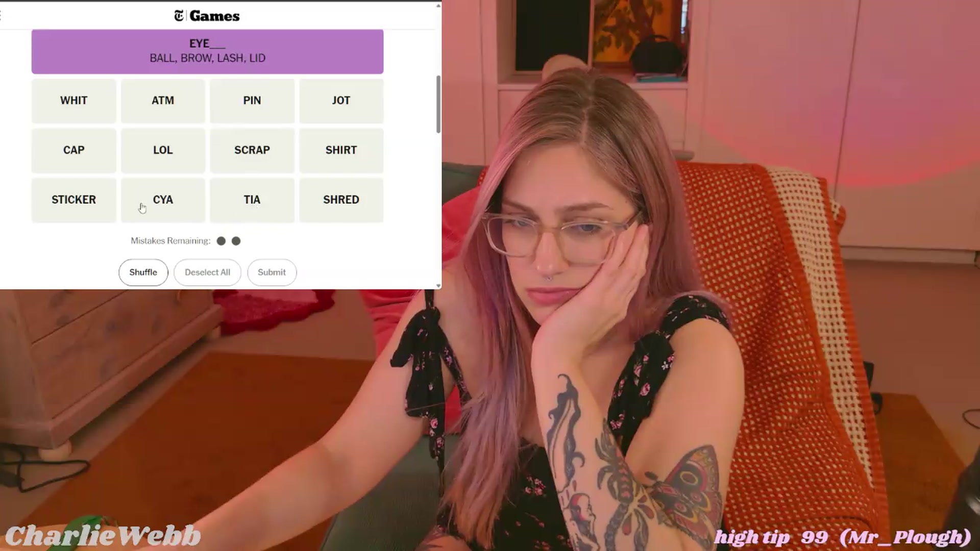 Gallery image thumbnail from CharlieWebb's myfreecams stream on, 05/25/2026, 04:26 image 16 of 20