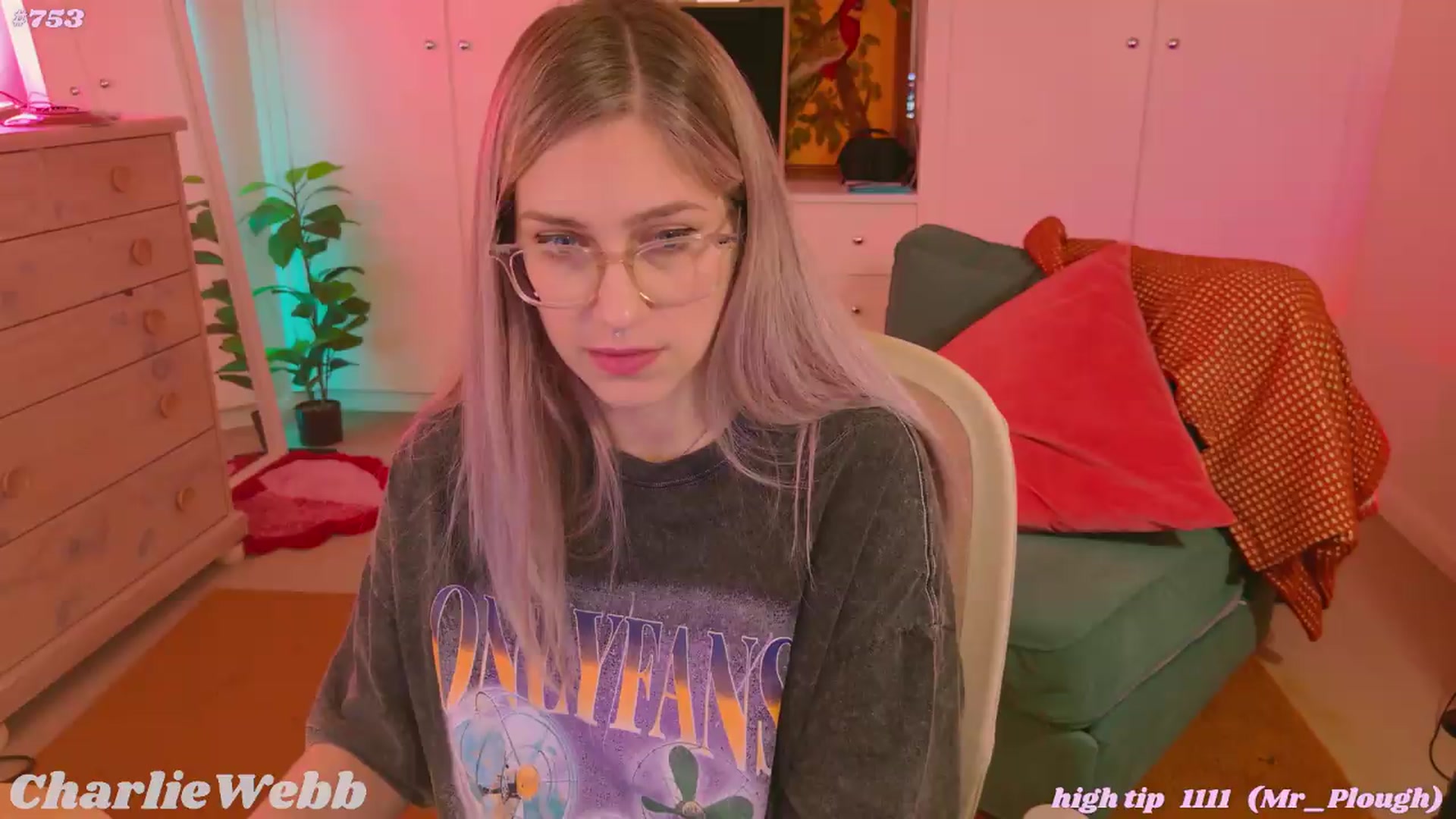 Gallery image thumbnail from CharlieWebb's myfreecams stream on, 06/07/2026, 05:58 image 9 of 20