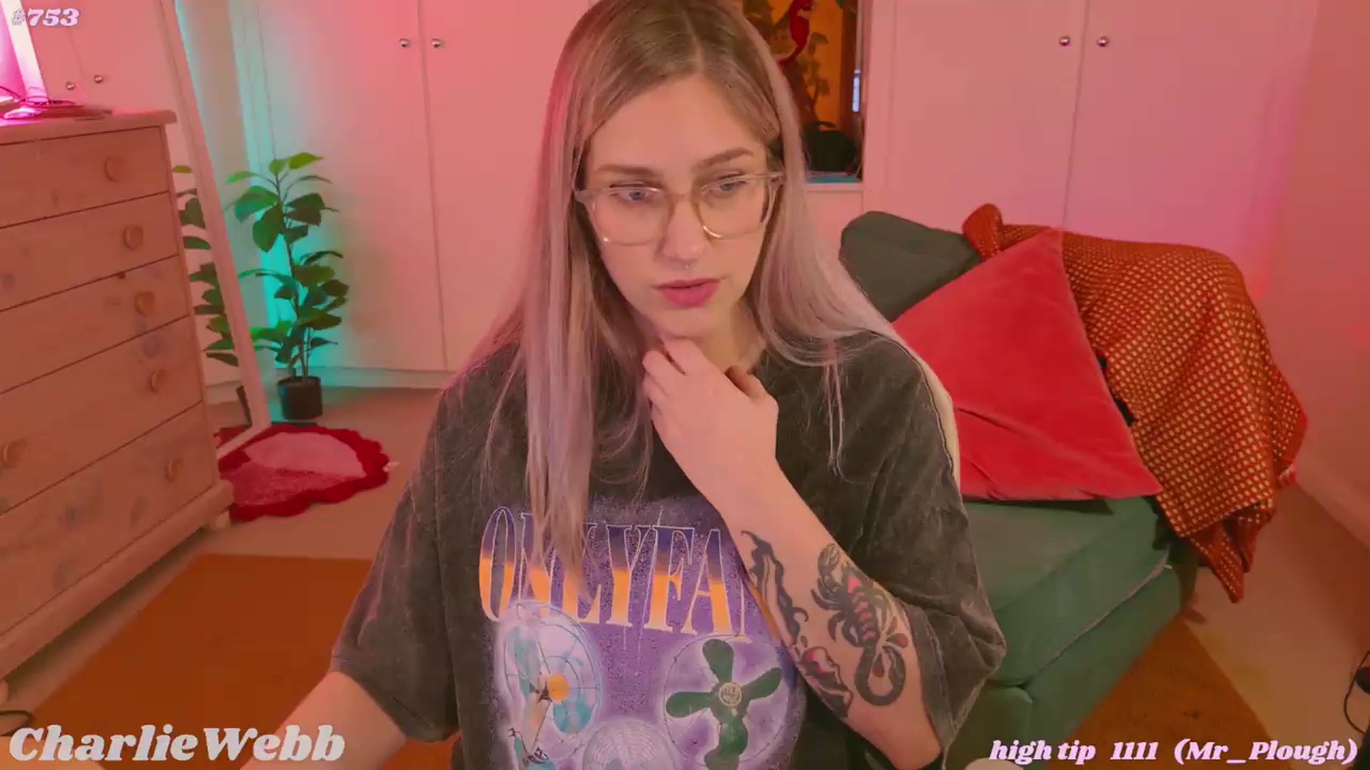 Gallery image thumbnail from CharlieWebb's myfreecams stream on, 06/07/2026, 05:58 image 8 of 20