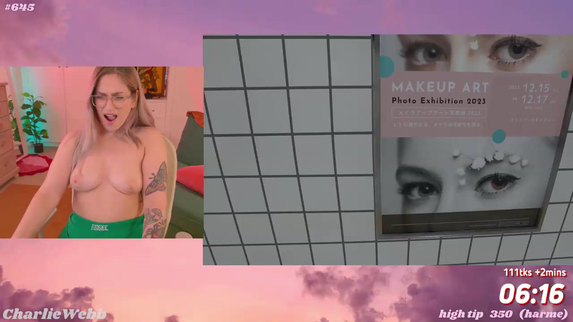 Gallery image thumbnail from CharlieWebb's myfreecams stream on, 06/14/2026, 09:21 image 14 of 20