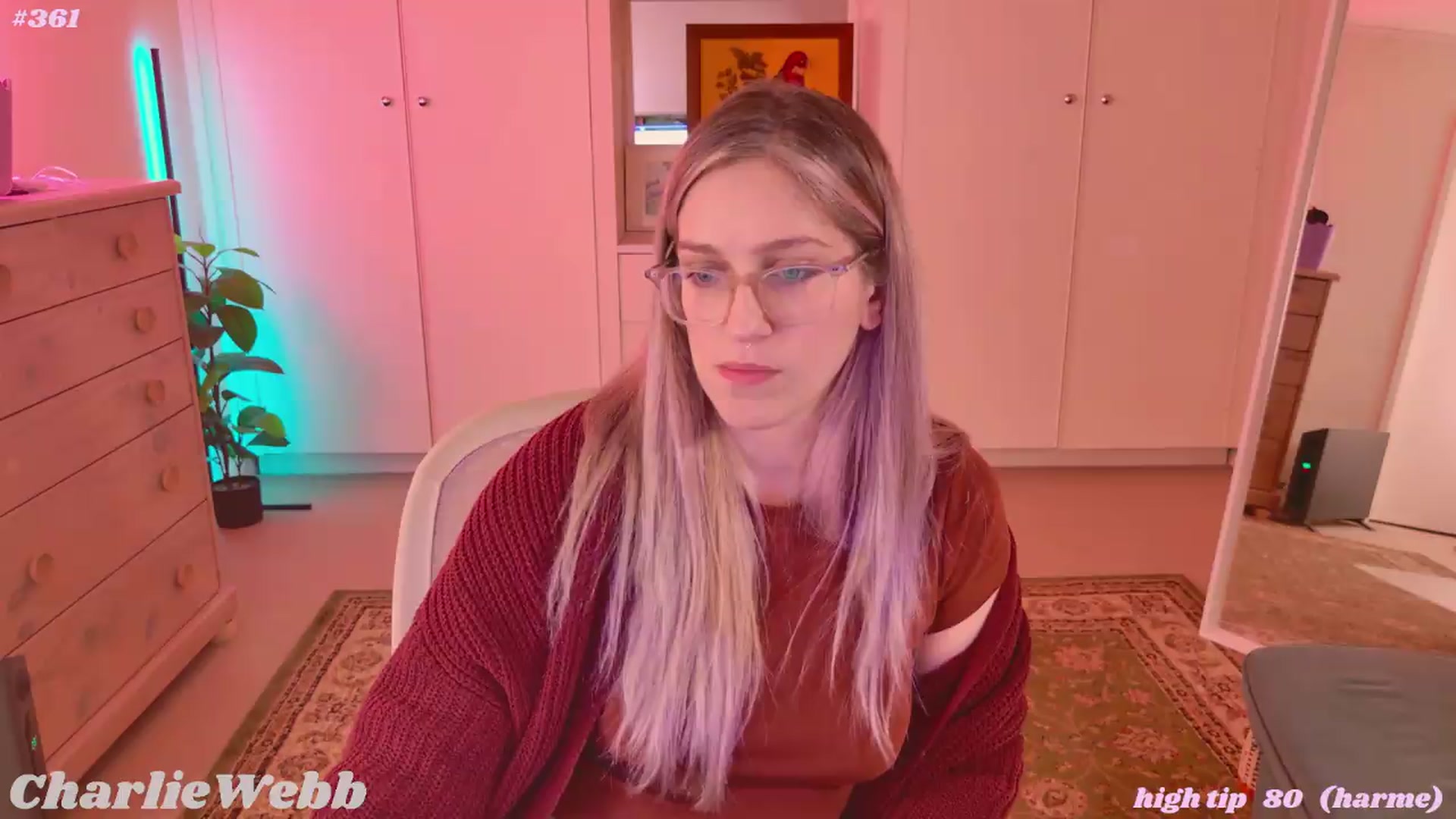 Gallery image thumbnail from CharlieWebb's myfreecams stream on, 08/11/2026, 07:14 image 19 of 20