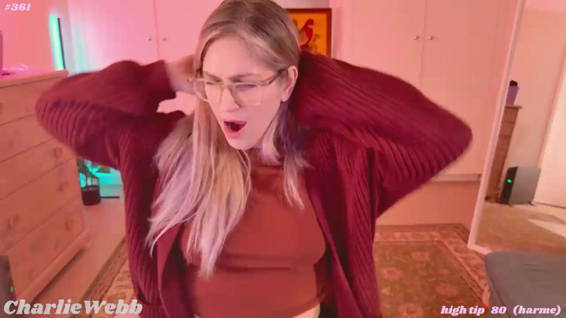 Gallery image thumbnail from CharlieWebb's myfreecams stream on, 08/11/2026, 07:14 image 17 of 20