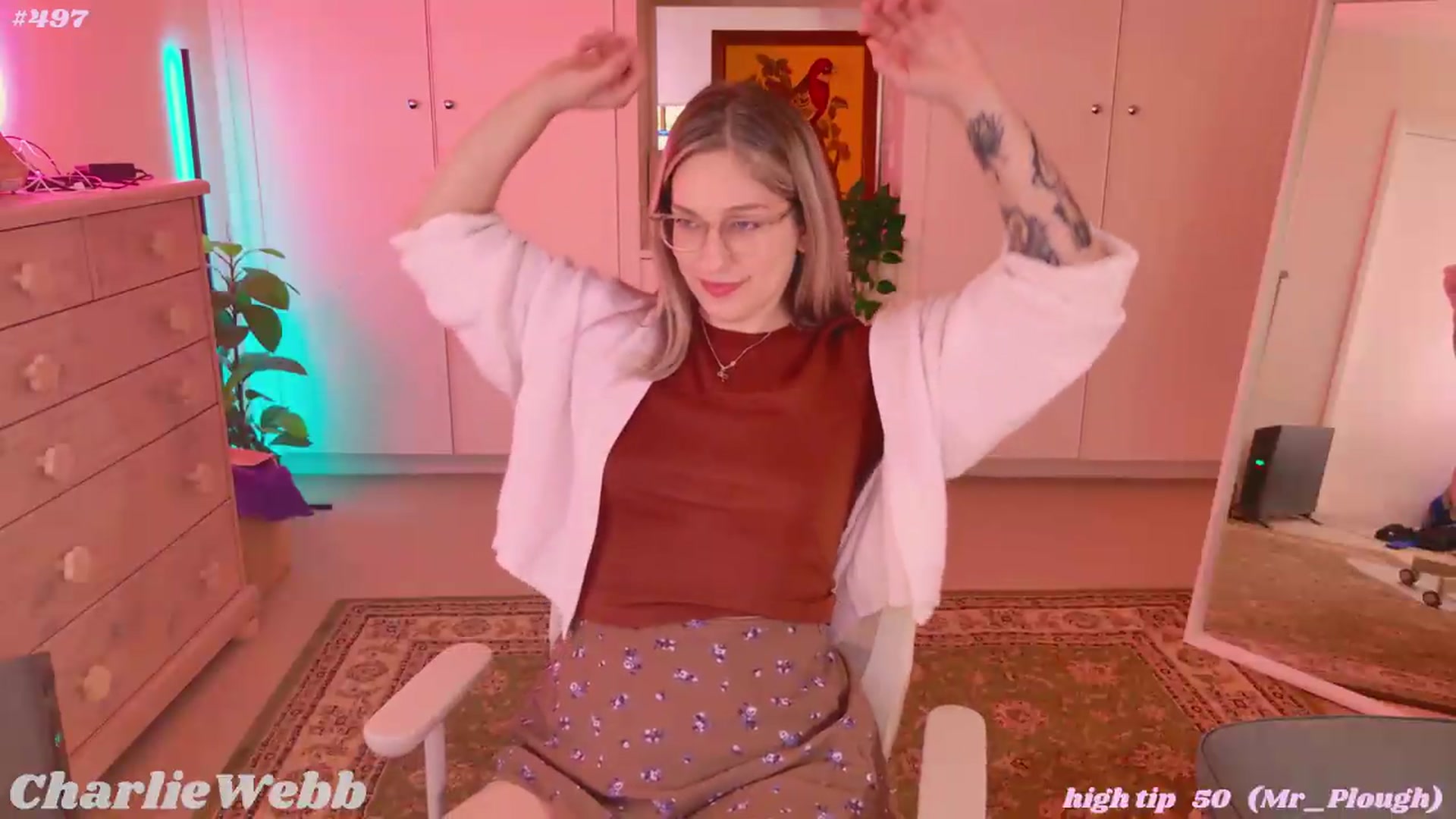 Gallery image thumbnail from CharlieWebb's myfreecams stream on, 08/27/2026, 08:55 image 6 of 20