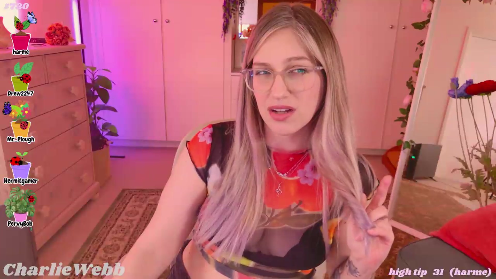 Gallery image thumbnail from CharlieWebb's myfreecams stream on, 09/10/2026, 07:38 image 3 of 20
