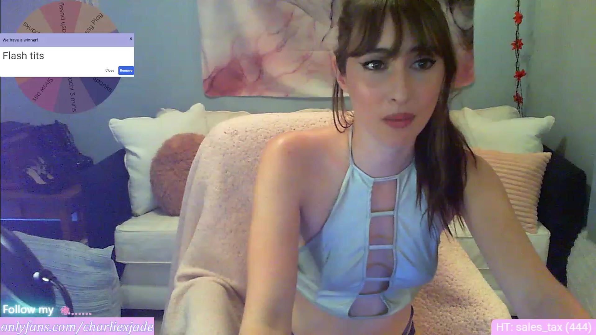 Gallery image thumbnail from Charliexjade's myfreecams stream on, 02/06/2023, 05:05 image 16 of 20