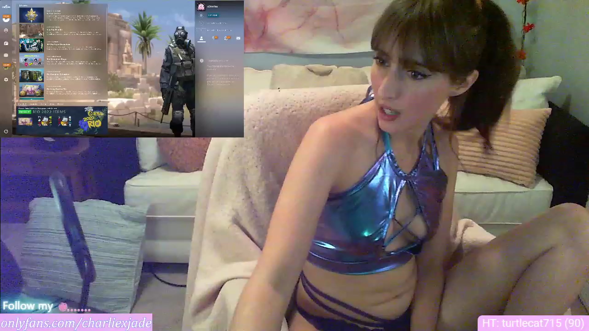 Gallery image thumbnail from Charliexjade's myfreecams stream on, 02/08/2023, 04:51 image 4 of 20