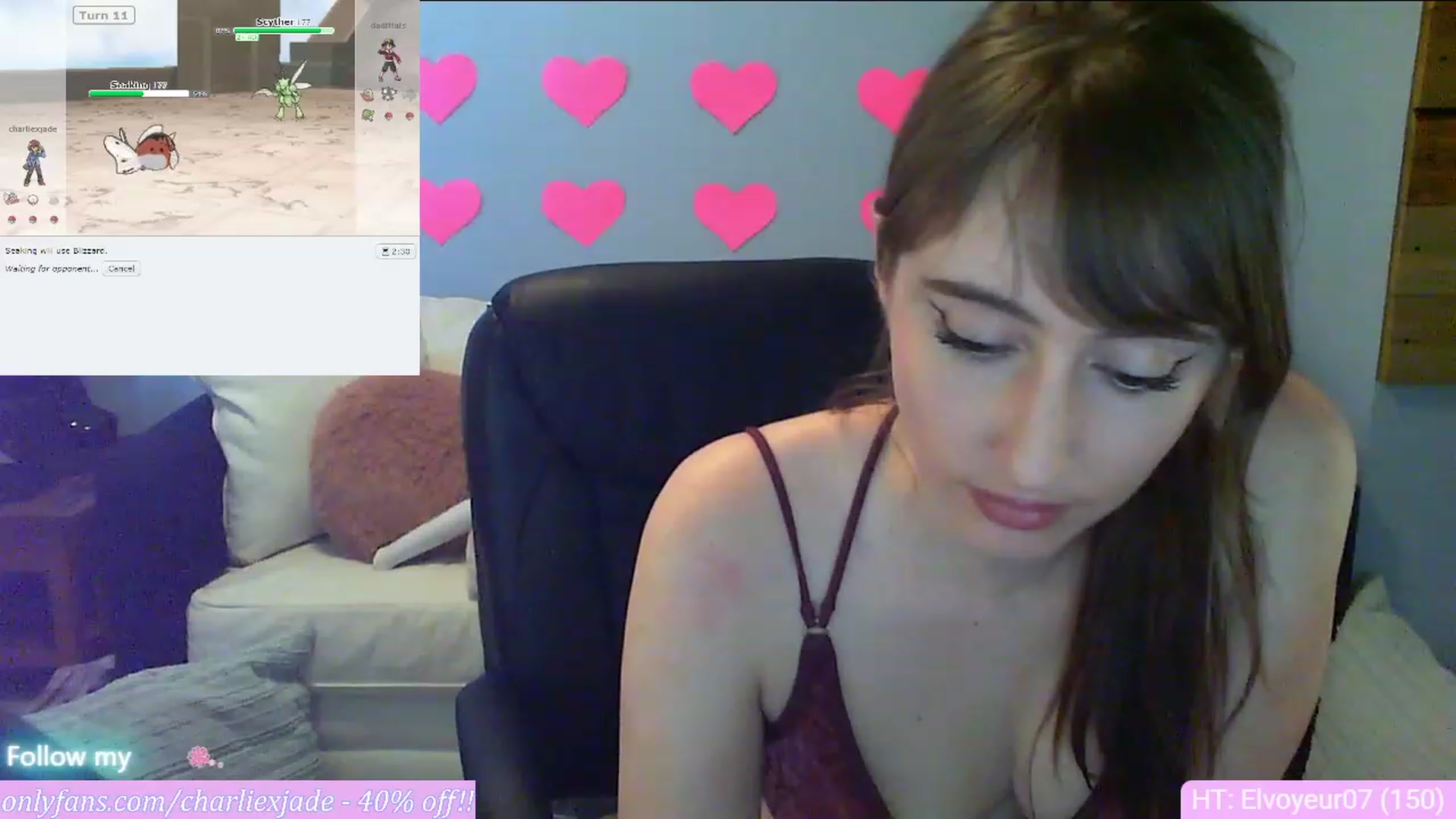 Gallery image thumbnail from Charliexjade's myfreecams stream on, 04/02/2023, 16:22 image 7 of 20