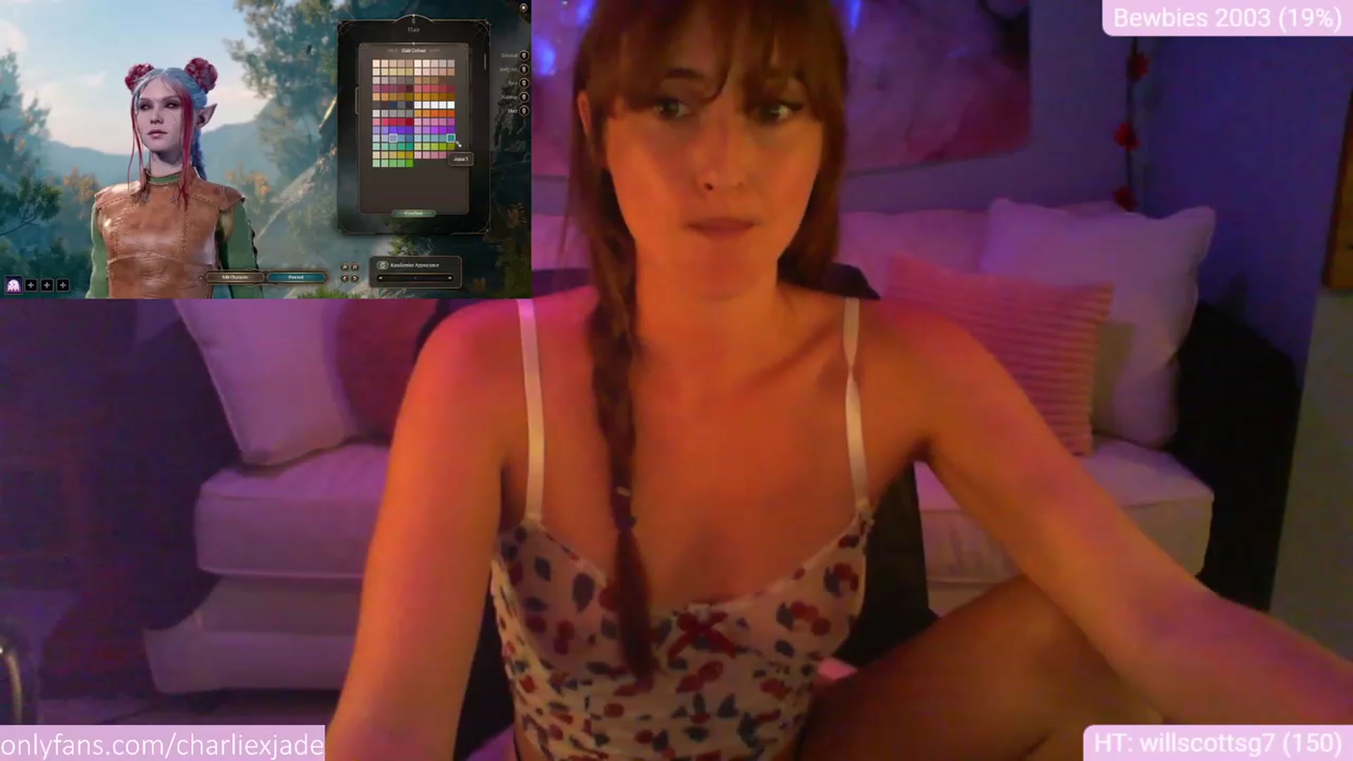 Gallery image thumbnail from Charliexjade's myfreecams stream on, 08/28/2023, 04:21 image 6 of 20