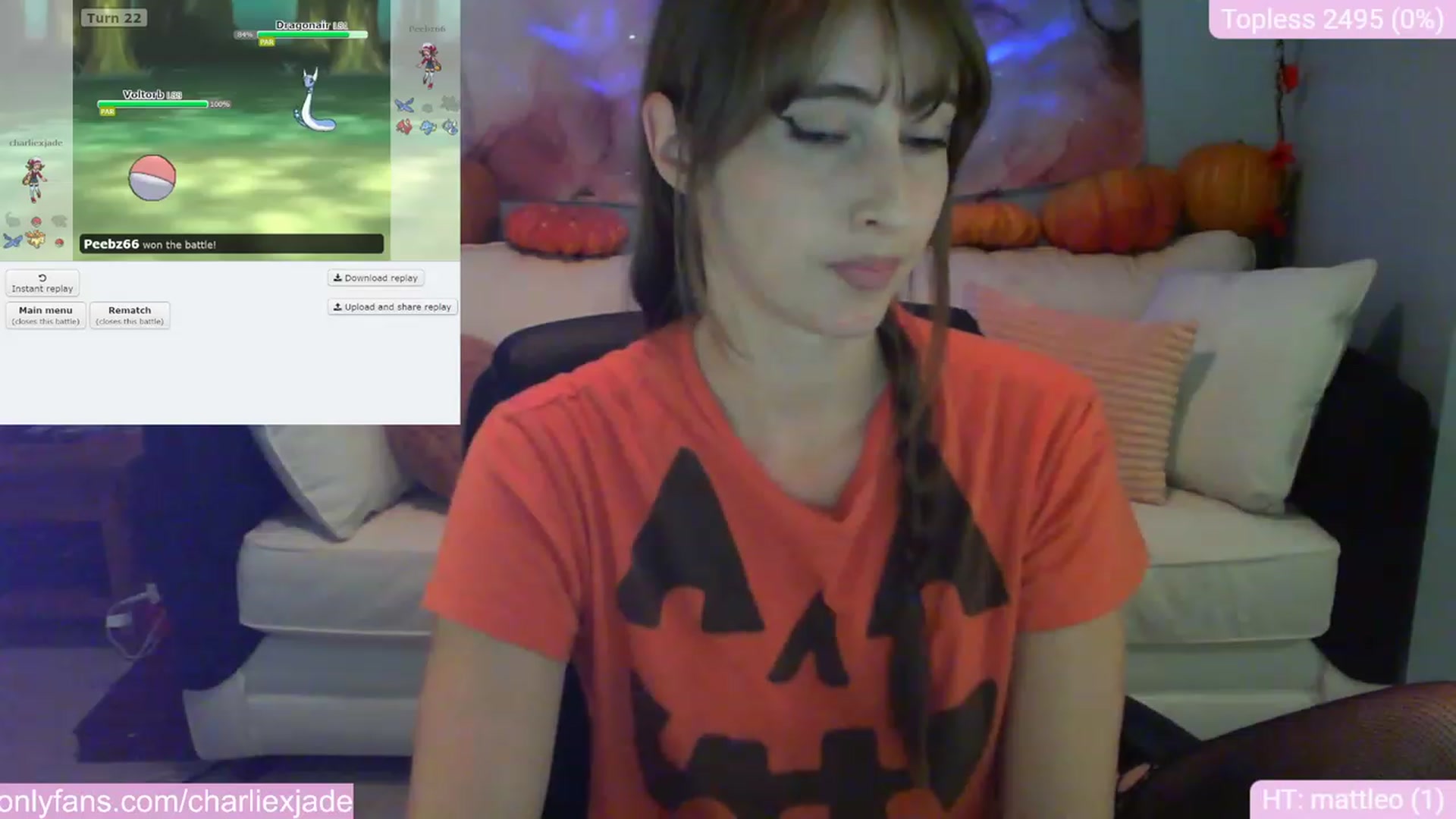 Gallery image thumbnail from Charliexjade's myfreecams stream on, 10/05/2023, 19:17 image 20 of 20