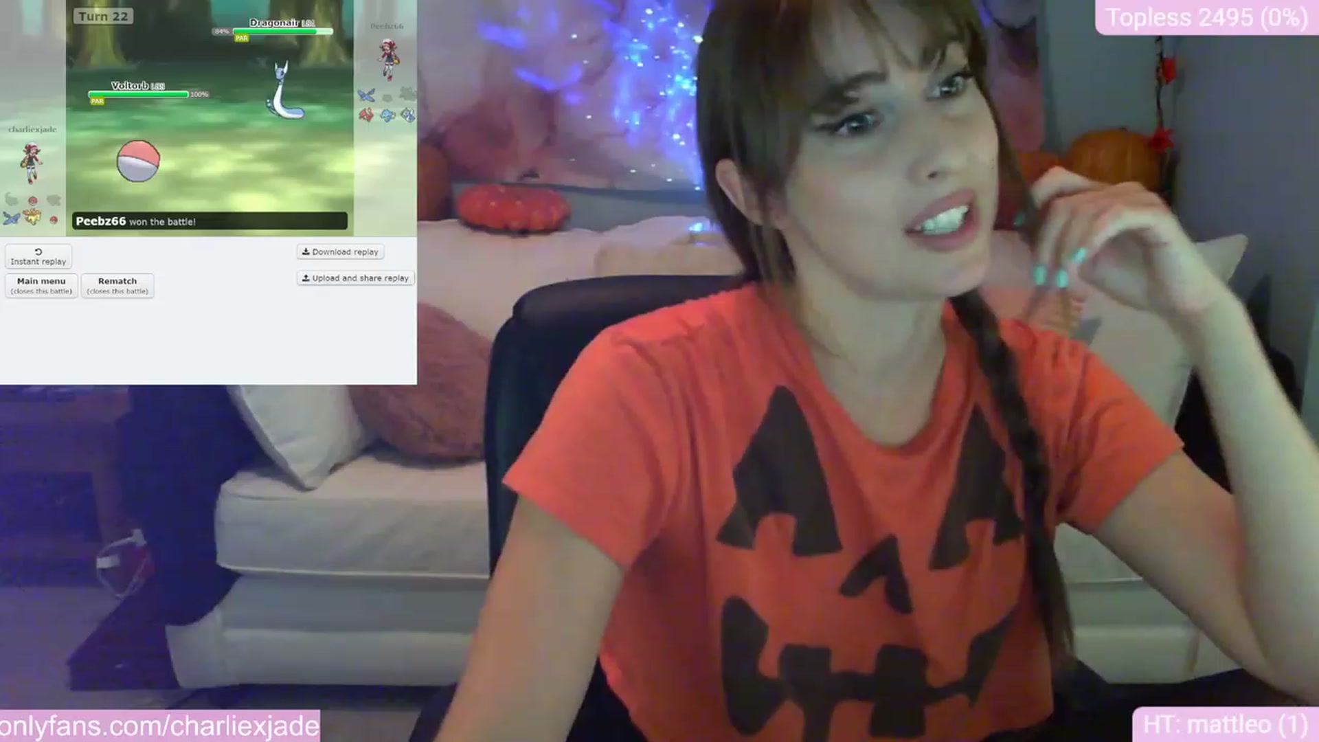 Gallery image thumbnail from Charliexjade's myfreecams stream on, 10/05/2023, 19:17 image 19 of 20