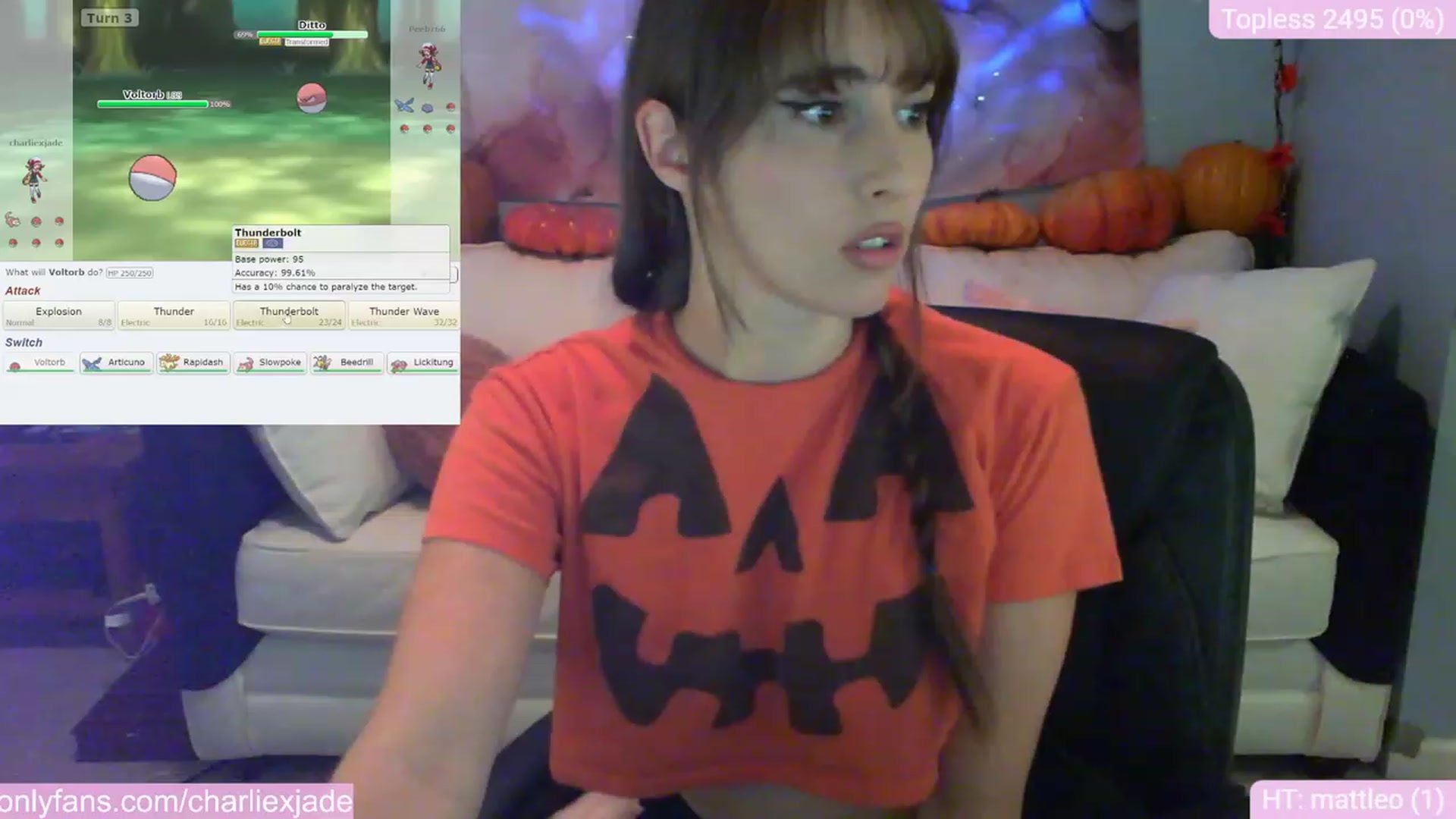 Gallery image thumbnail from Charliexjade's myfreecams stream on, 10/05/2023, 19:17 image 11 of 20