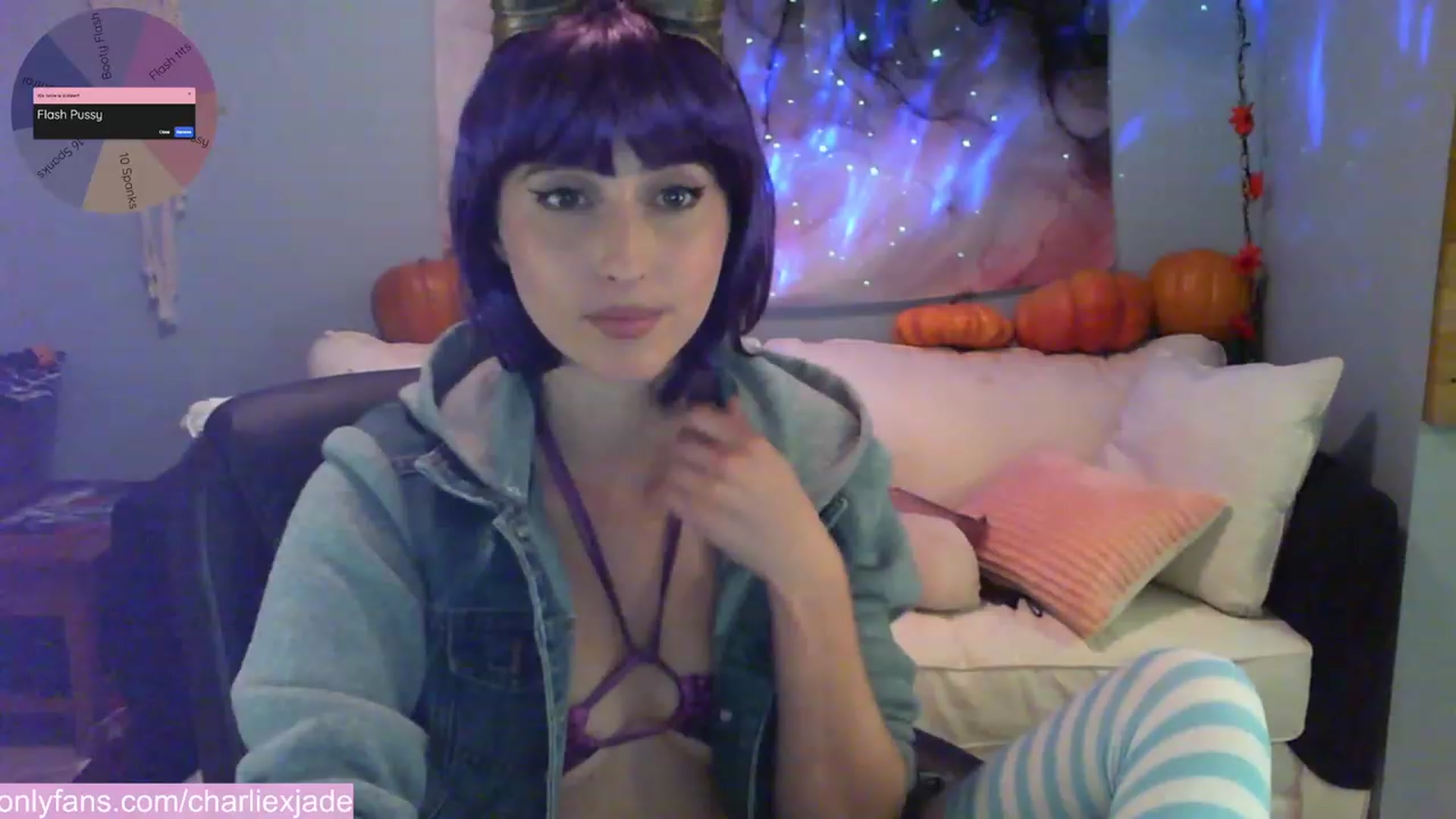 Gallery image thumbnail from Charliexjade's myfreecams stream on, 10/08/2023, 05:19 image 1 of 20