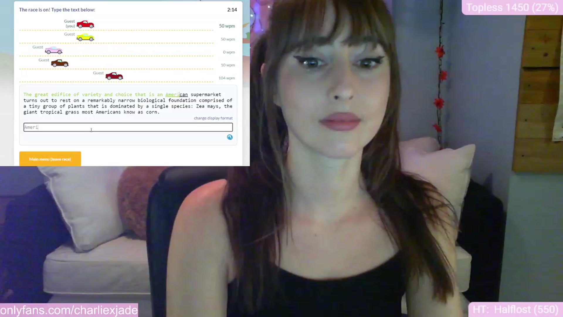 Gallery image thumbnail from Charliexjade's myfreecams stream on, 12/02/2023, 05:08 image 2 of 20