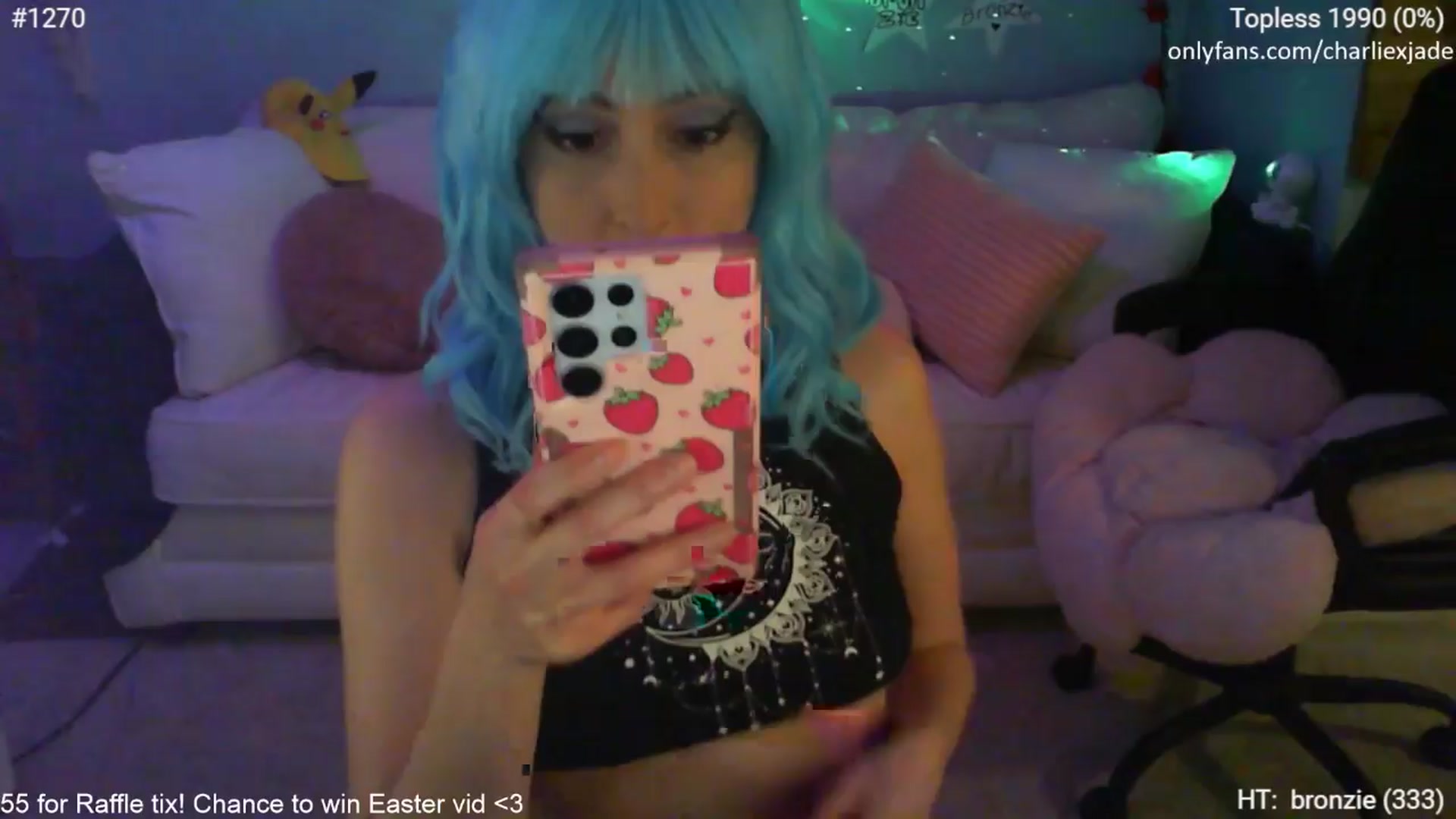 Gallery image thumbnail from Charliexjade's myfreecams stream on, 04/06/2024, 03:01 image 13 of 20