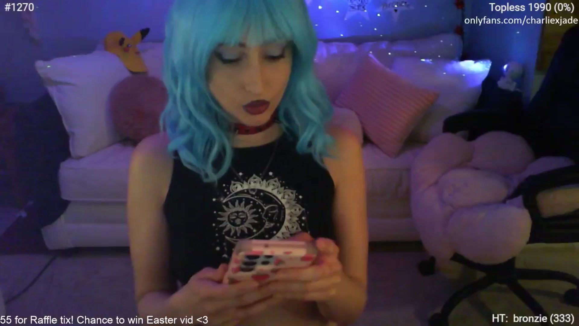 Gallery image thumbnail from Charliexjade's myfreecams stream on, 04/06/2024, 03:01 image 12 of 20