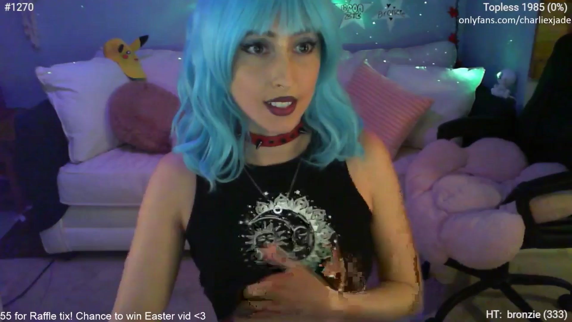 Gallery image thumbnail from Charliexjade's myfreecams stream on, 04/06/2024, 03:01 image 15 of 20