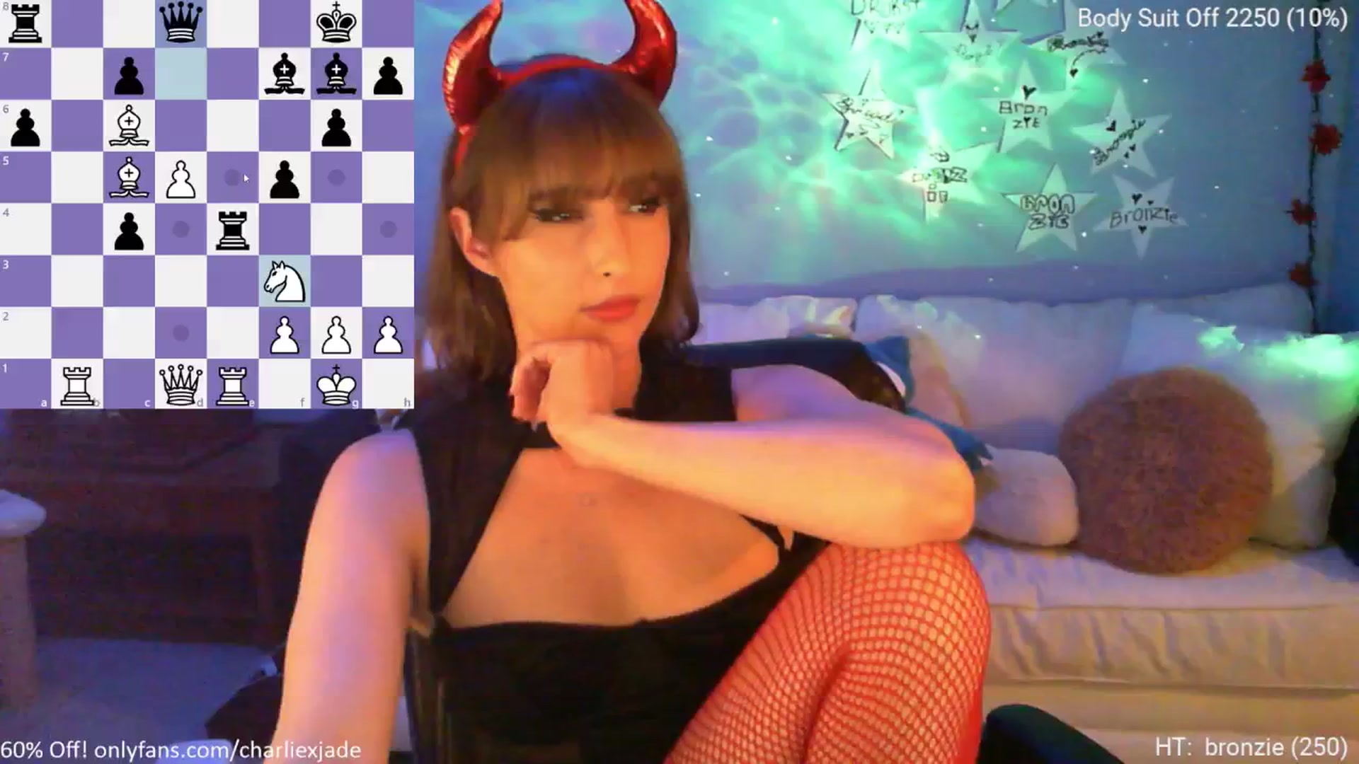 Gallery image thumbnail from Charliexjade's myfreecams stream on, 05/04/2024, 02:55 image 19 of 20
