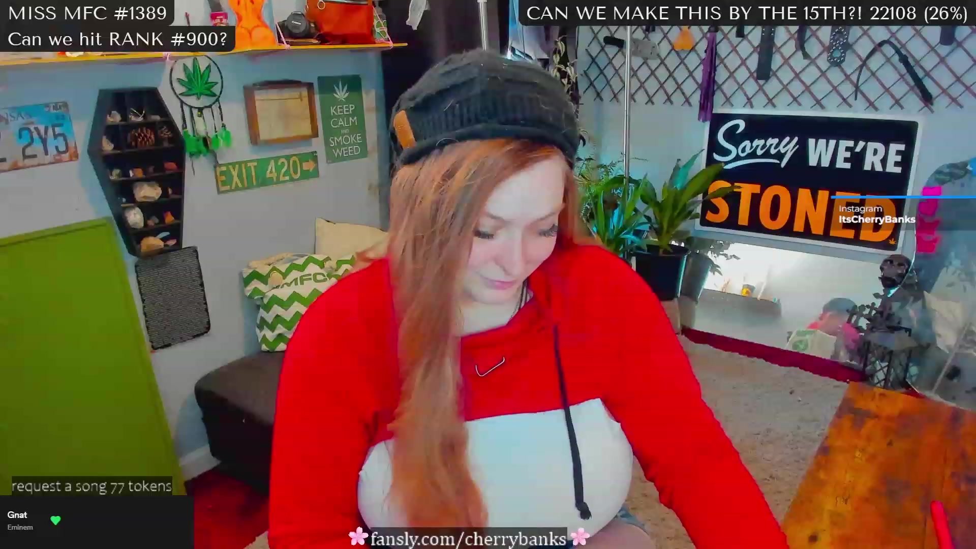 Gallery image thumbnail from CherryBanks's myfreecams stream on, 02/12/2023, 18:58 image 3 of 20