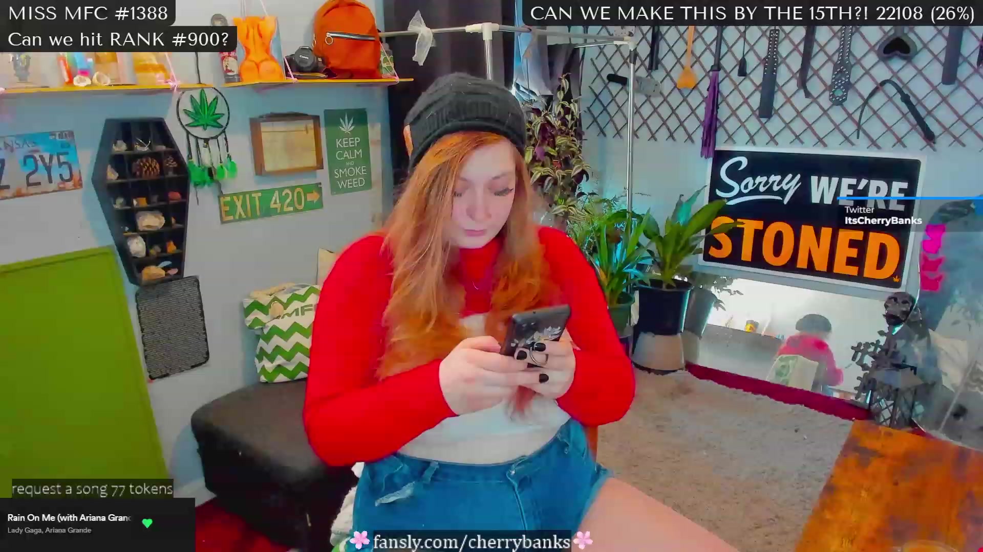 Gallery image thumbnail from CherryBanks's myfreecams stream on, 02/12/2023, 18:58 image 1 of 20