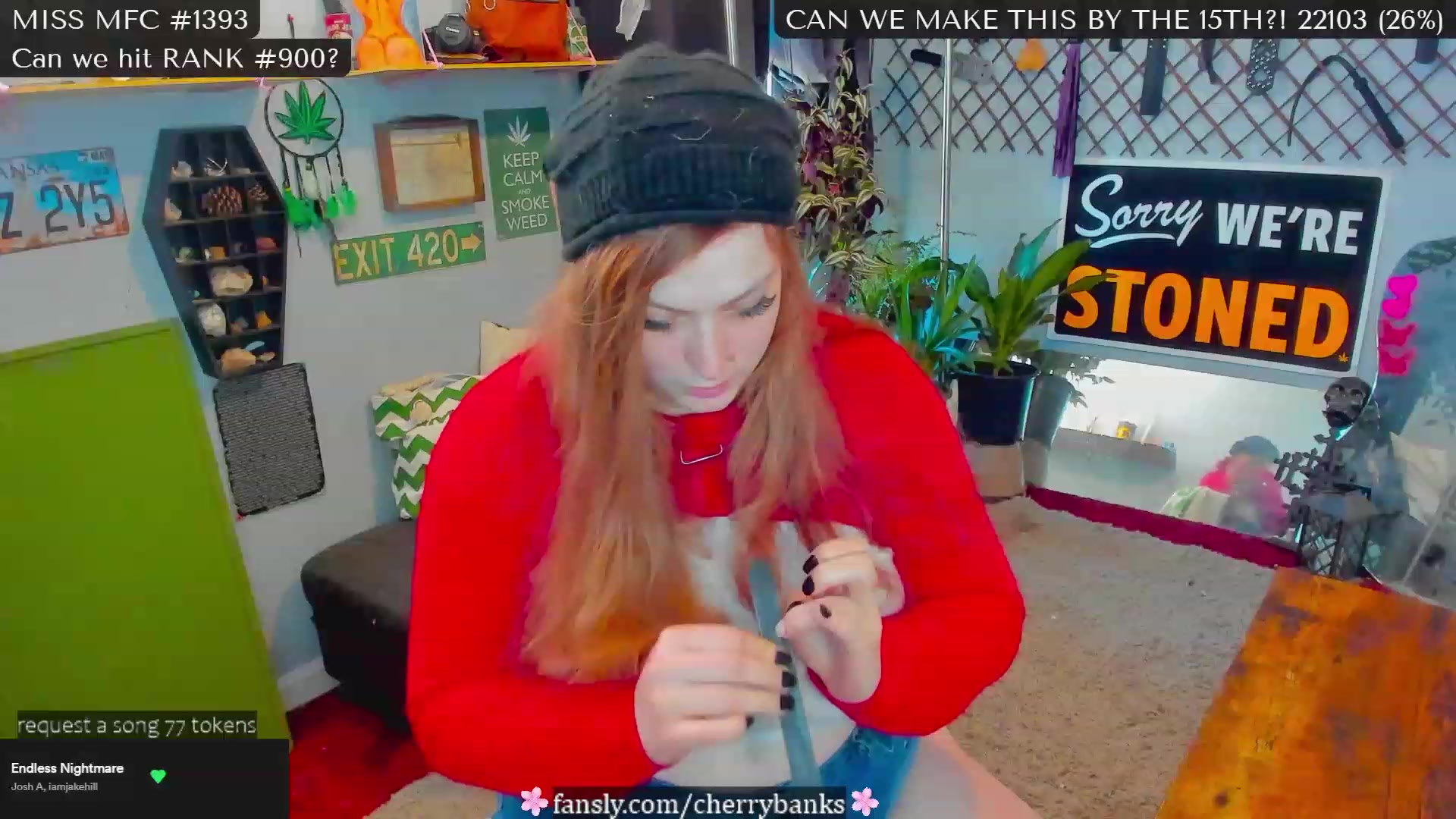 Gallery image thumbnail from CherryBanks's myfreecams stream on, 02/12/2023, 18:58 image 9 of 20