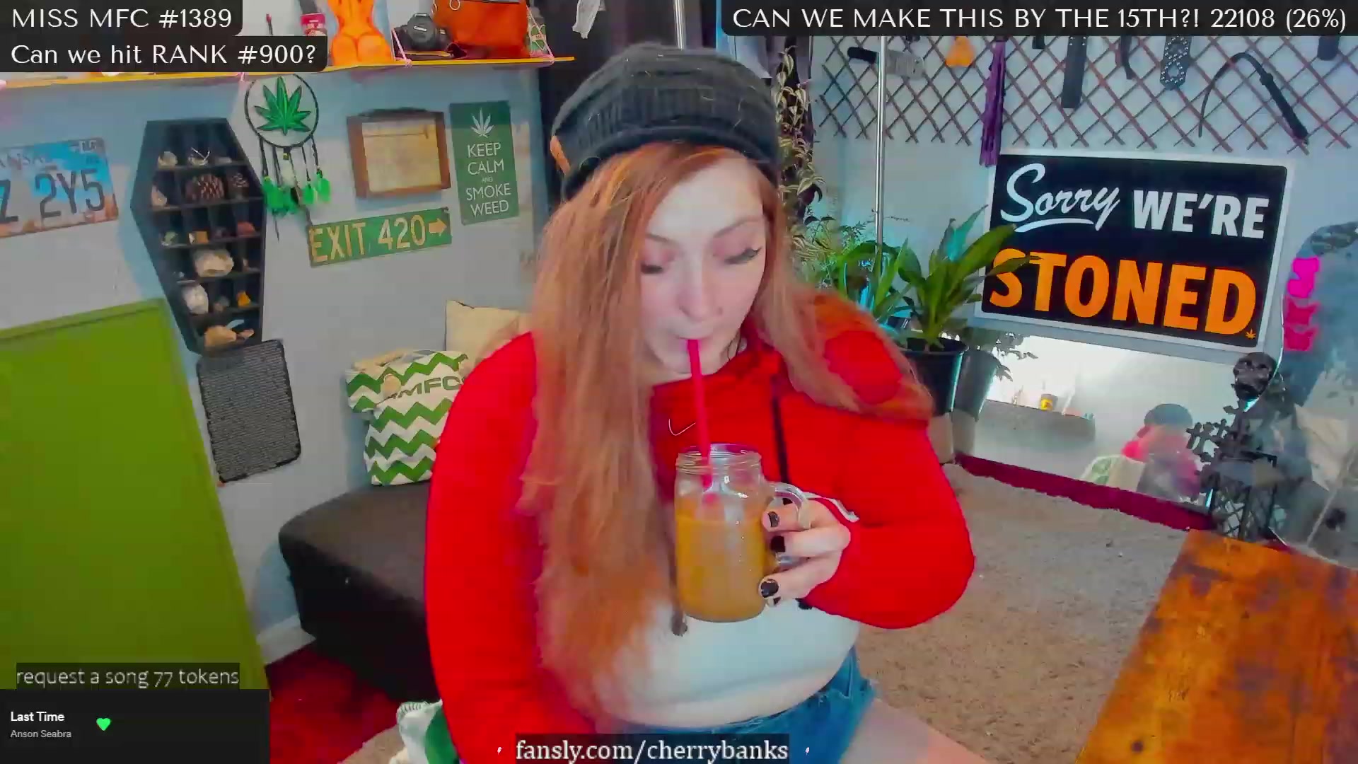 Gallery image thumbnail from CherryBanks's myfreecams stream on, 02/12/2023, 18:58 image 4 of 20