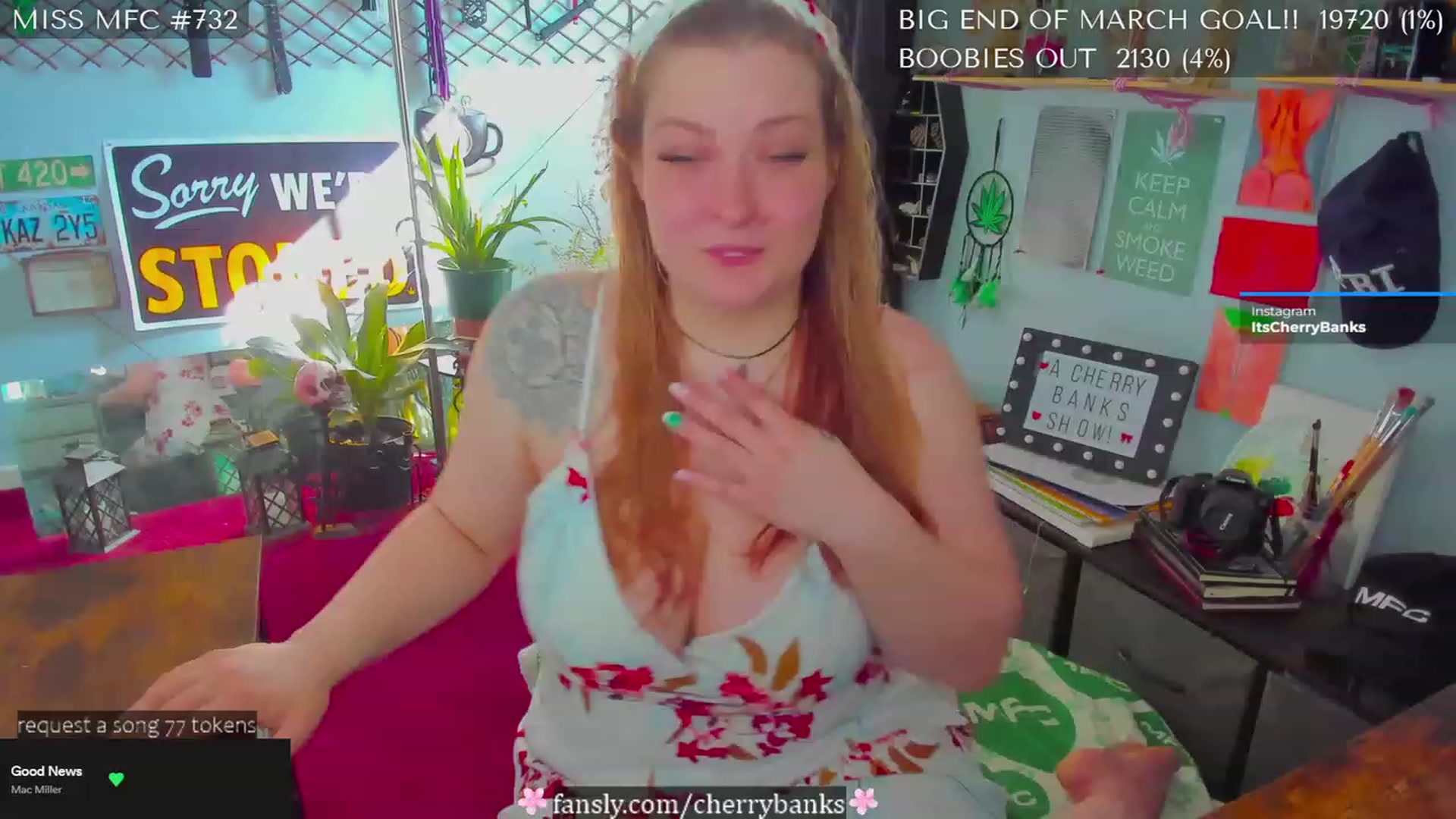 Gallery image thumbnail from CherryBanks's myfreecams stream on, 03/27/2023, 17:20 image 2 of 20