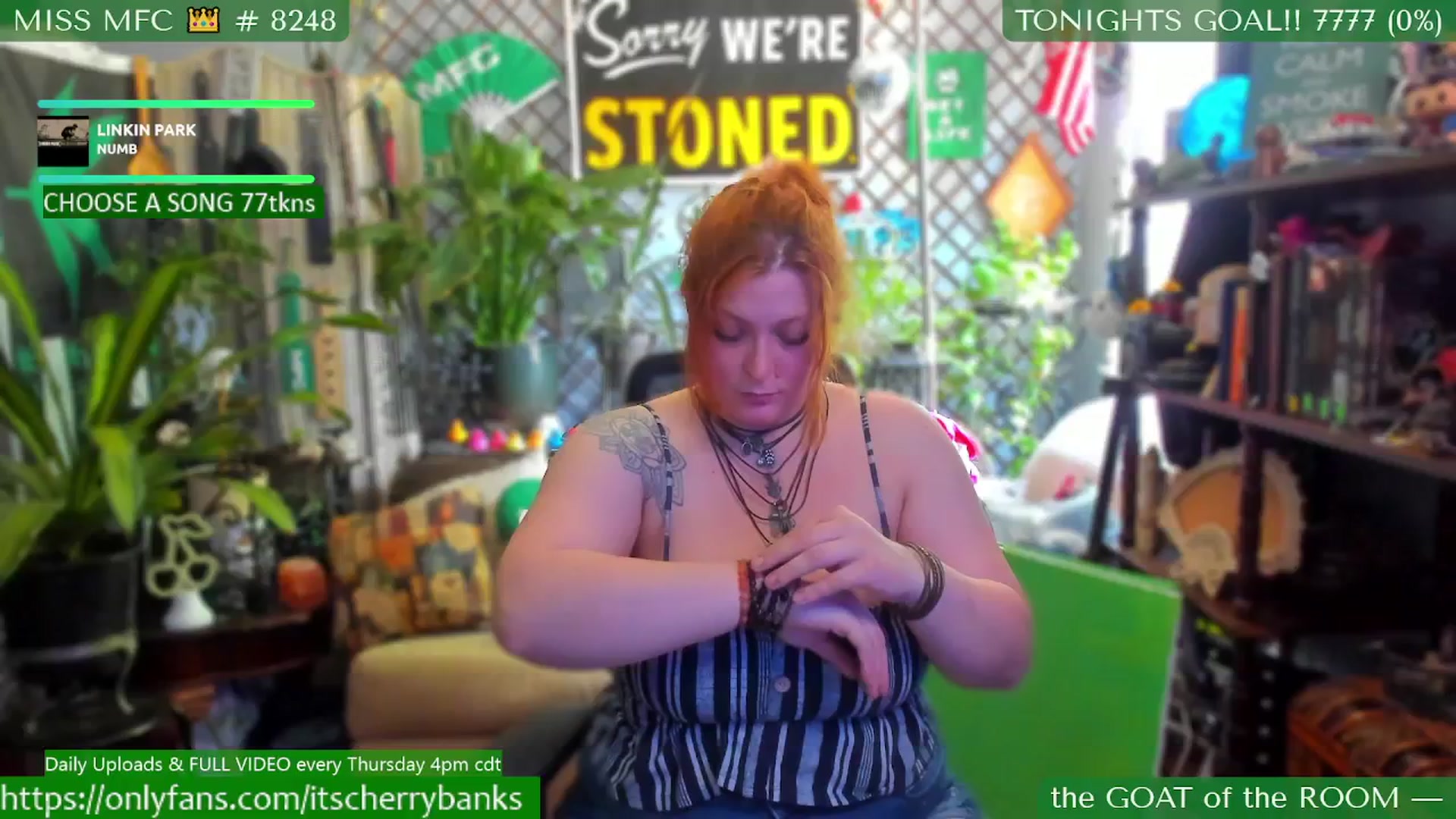 Gallery image thumbnail from CherryBanks's myfreecams stream on, 08/06/2025, 18:47 image 1 of 20