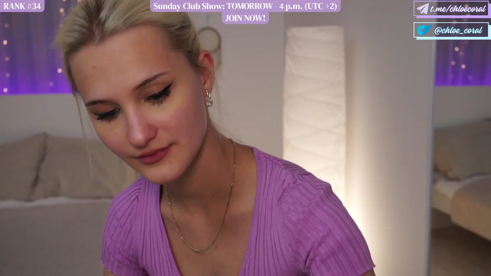 Gallery image thumbnail from ChloeCoral's myfreecams stream on, 06/08/2024, 17:36 image 1 of 20