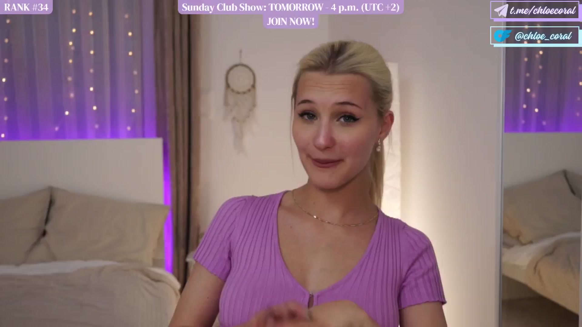 Gallery image thumbnail from ChloeCoral's myfreecams stream on, 06/08/2024, 17:36 image 19 of 20