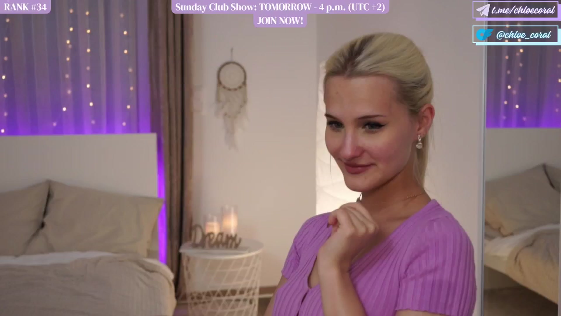 Gallery image thumbnail from ChloeCoral's myfreecams stream on, 06/08/2024, 17:36 image 20 of 20