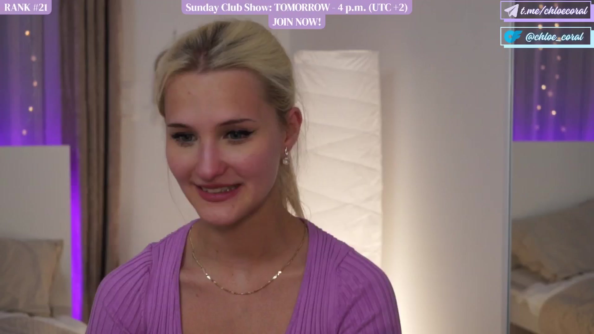 Gallery image thumbnail from ChloeCoral's myfreecams stream on, 06/08/2024, 20:34 image 17 of 20