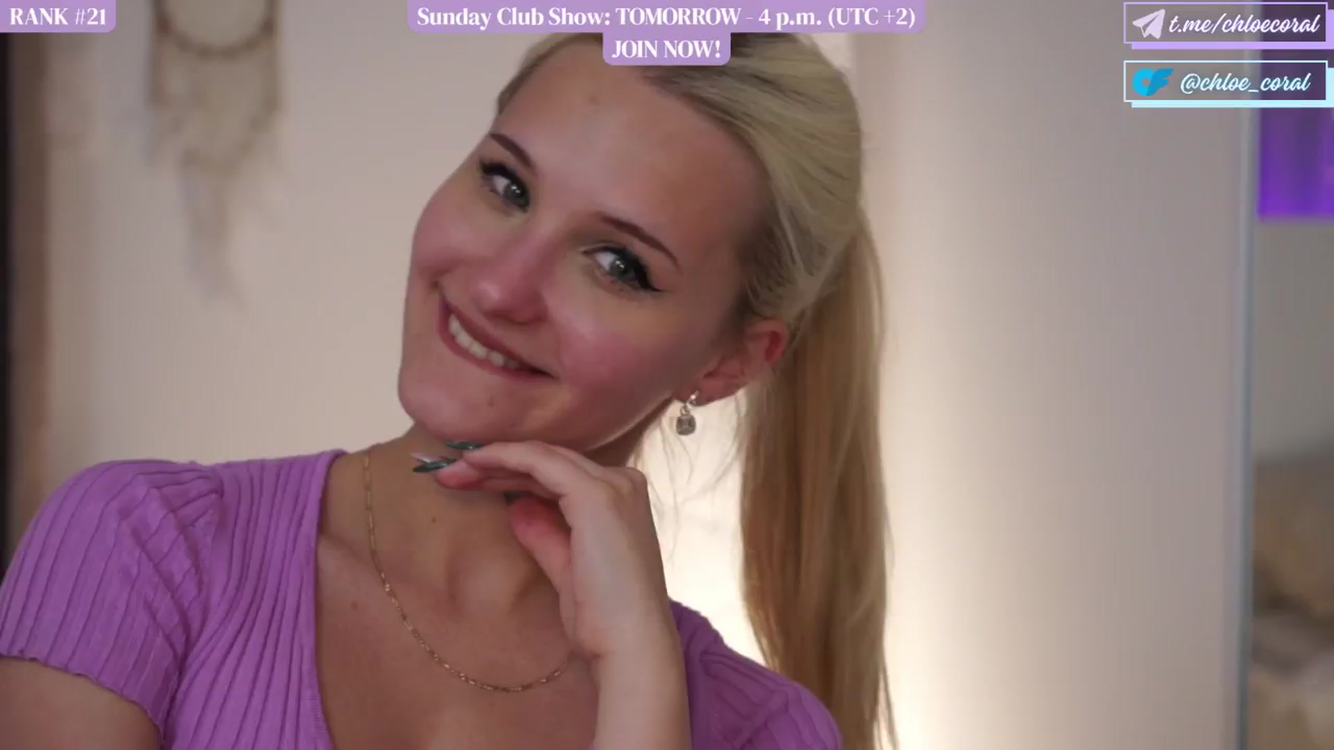 Gallery image thumbnail from ChloeCoral's myfreecams stream on, 06/08/2024, 20:34 image 8 of 20