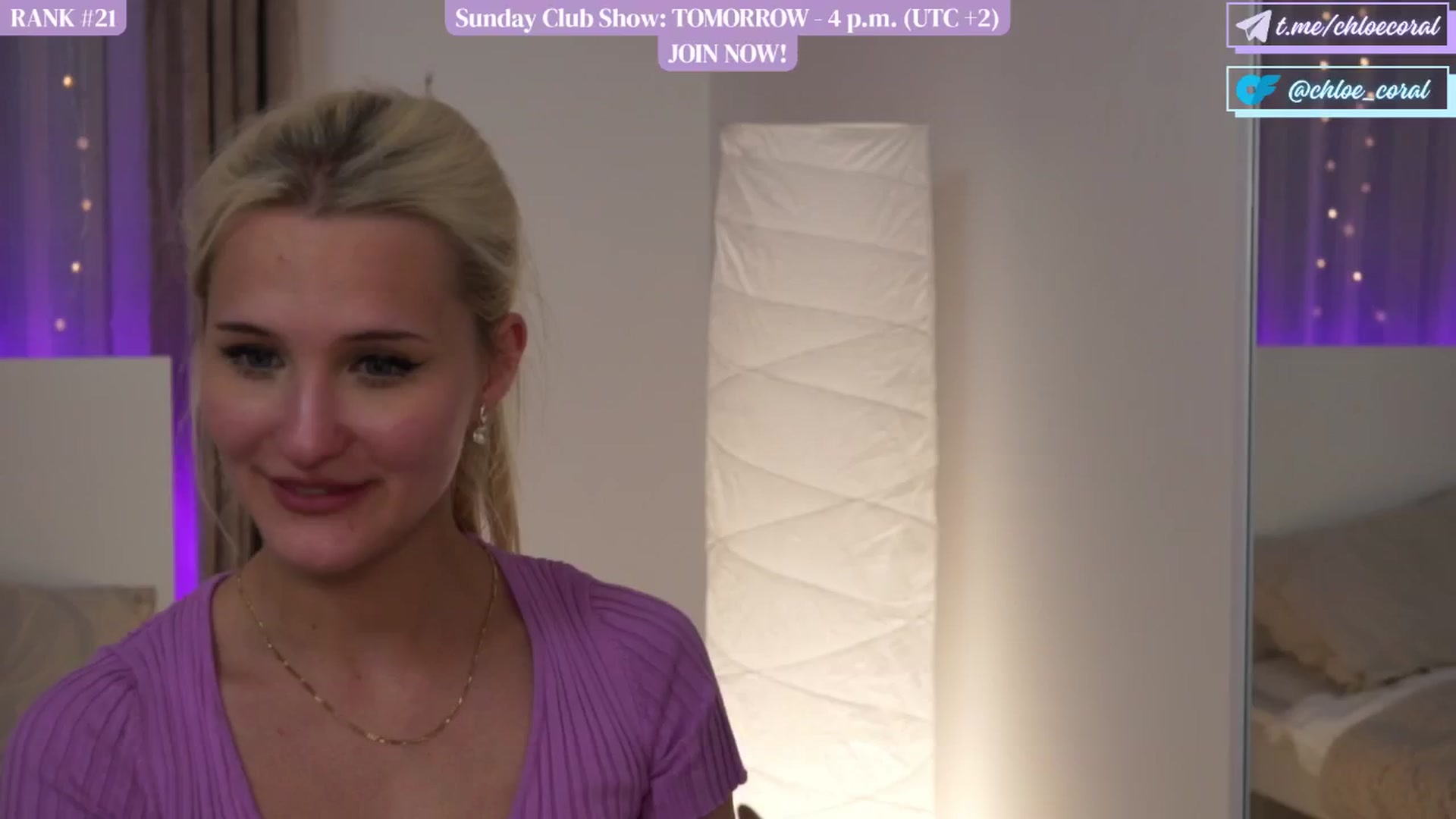 Gallery image thumbnail from ChloeCoral's myfreecams stream on, 06/08/2024, 20:34 image 19 of 20