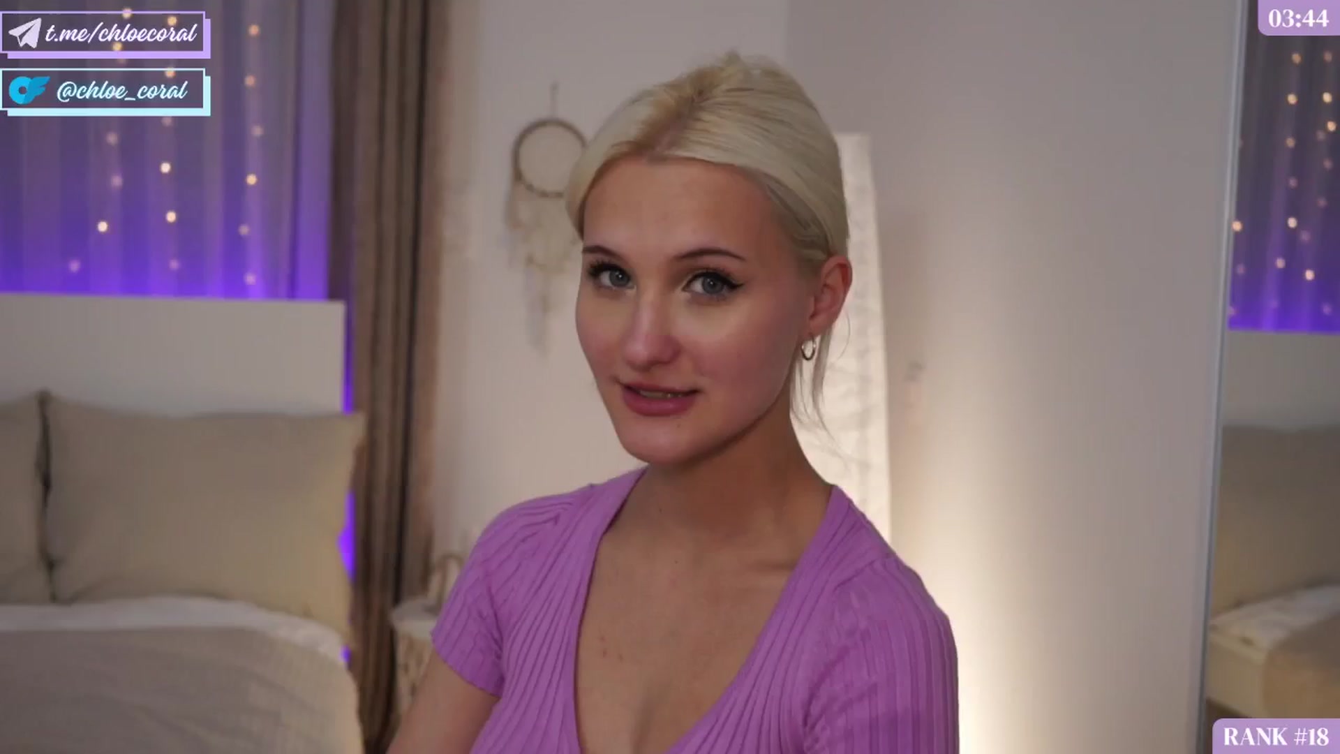 Gallery image thumbnail from ChloeCoral's myfreecams stream on, 06/17/2024, 18:29 image 19 of 20